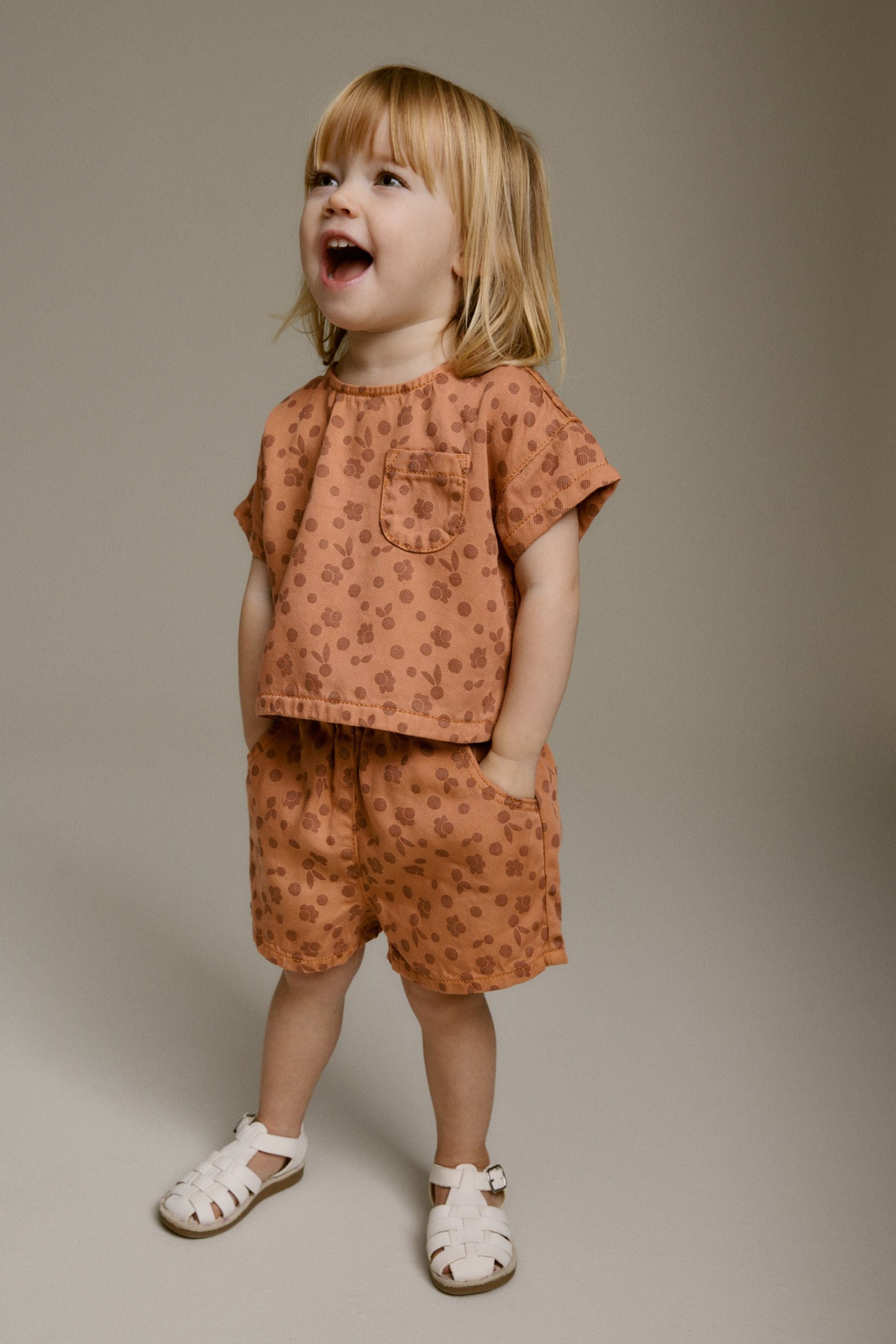 Rust Top And Shorts Set (3mths-7yrs)