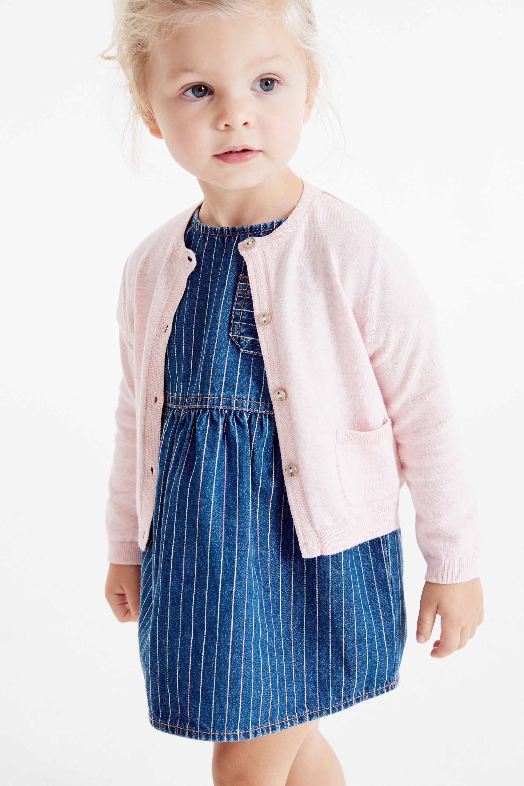 Pink Marl Cardigan (3mths-7yrs)