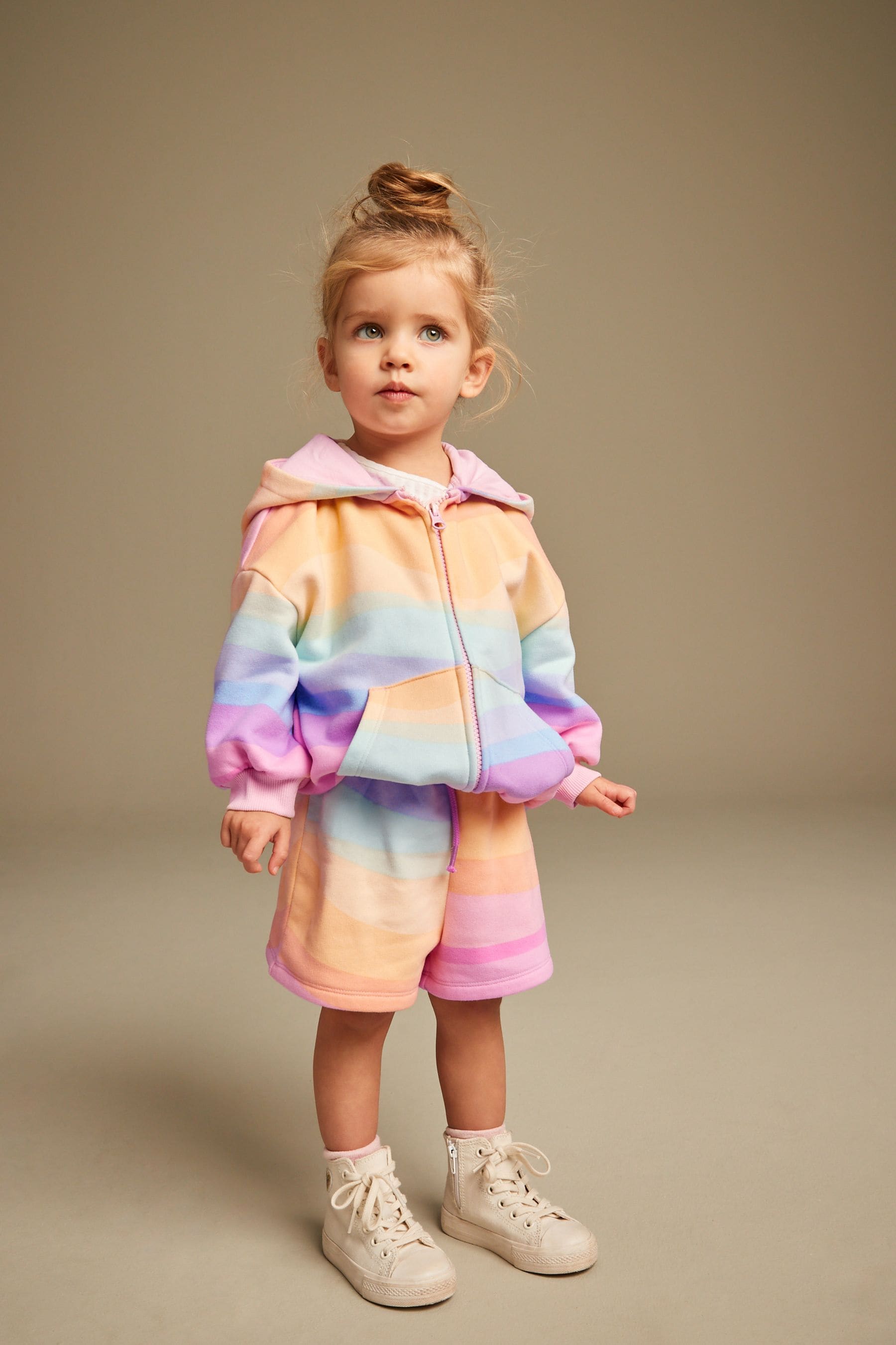 Rainbow Zip Through Hoodie (3mths-7yrs)