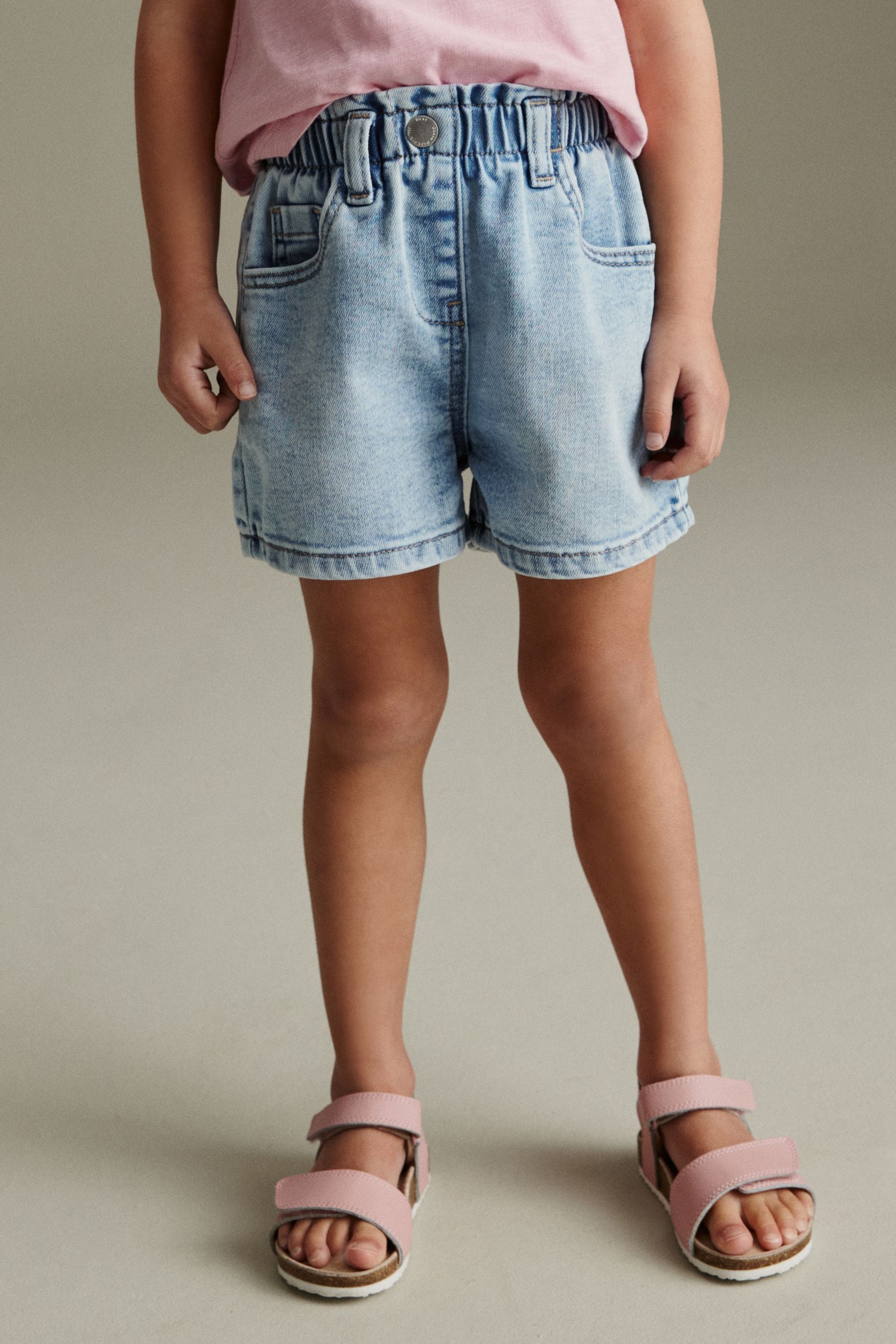 Denim Light wash MOM Shorts (3mths-7yrs)