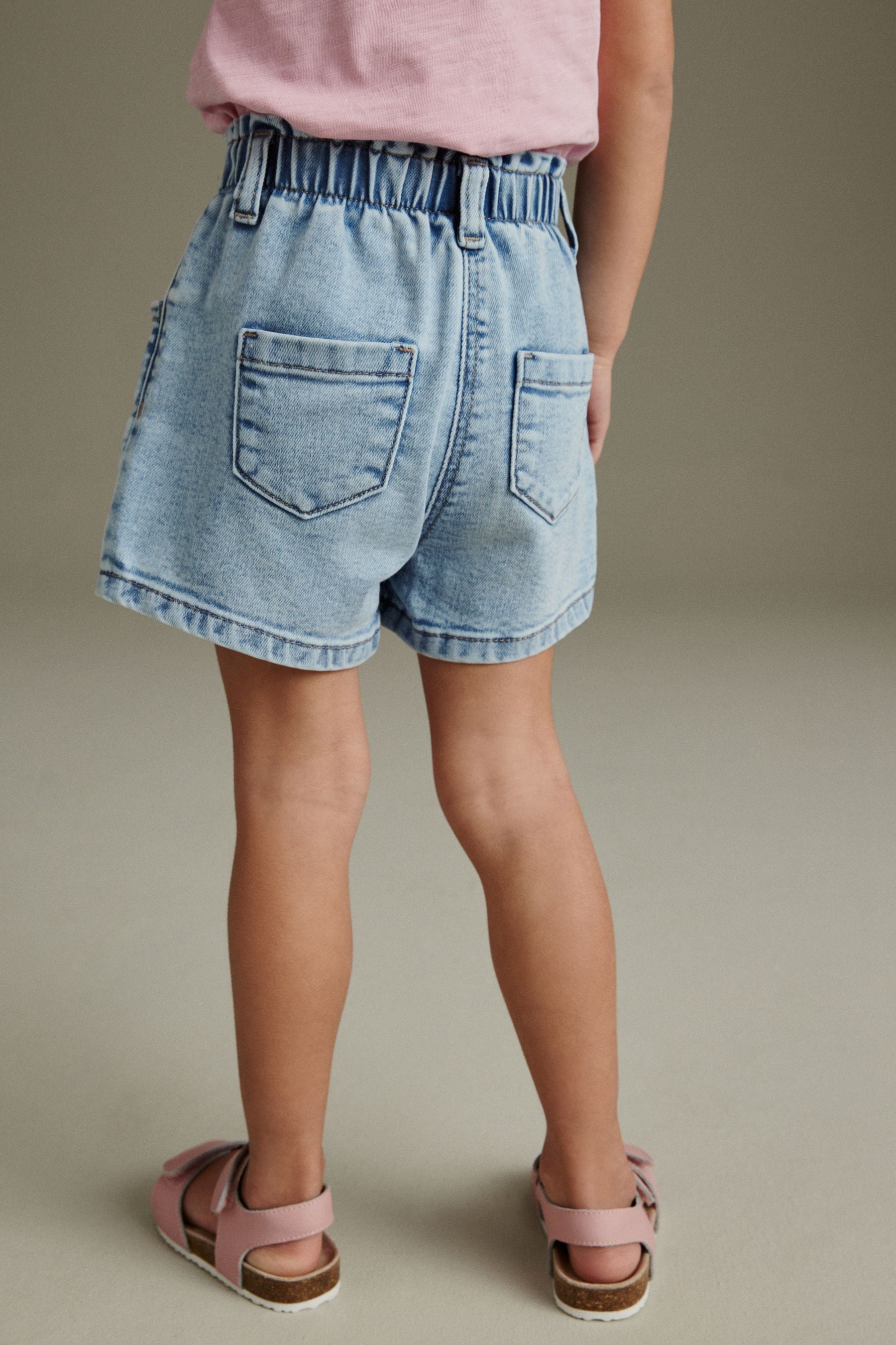 Denim Light wash MOM Shorts (3mths-7yrs)