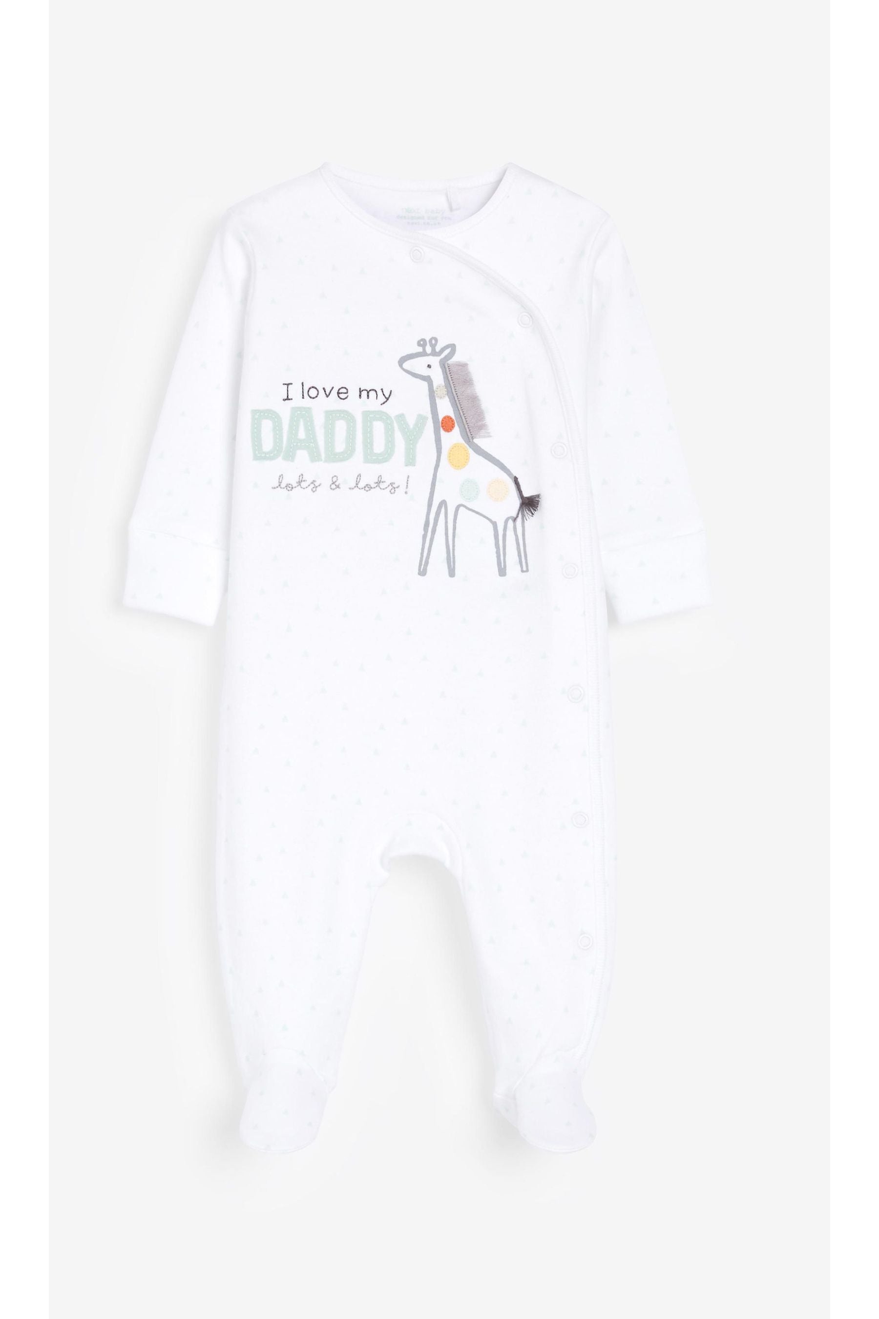 Daddy Giraffe Single Baby Sleepsuit (0-18mths)