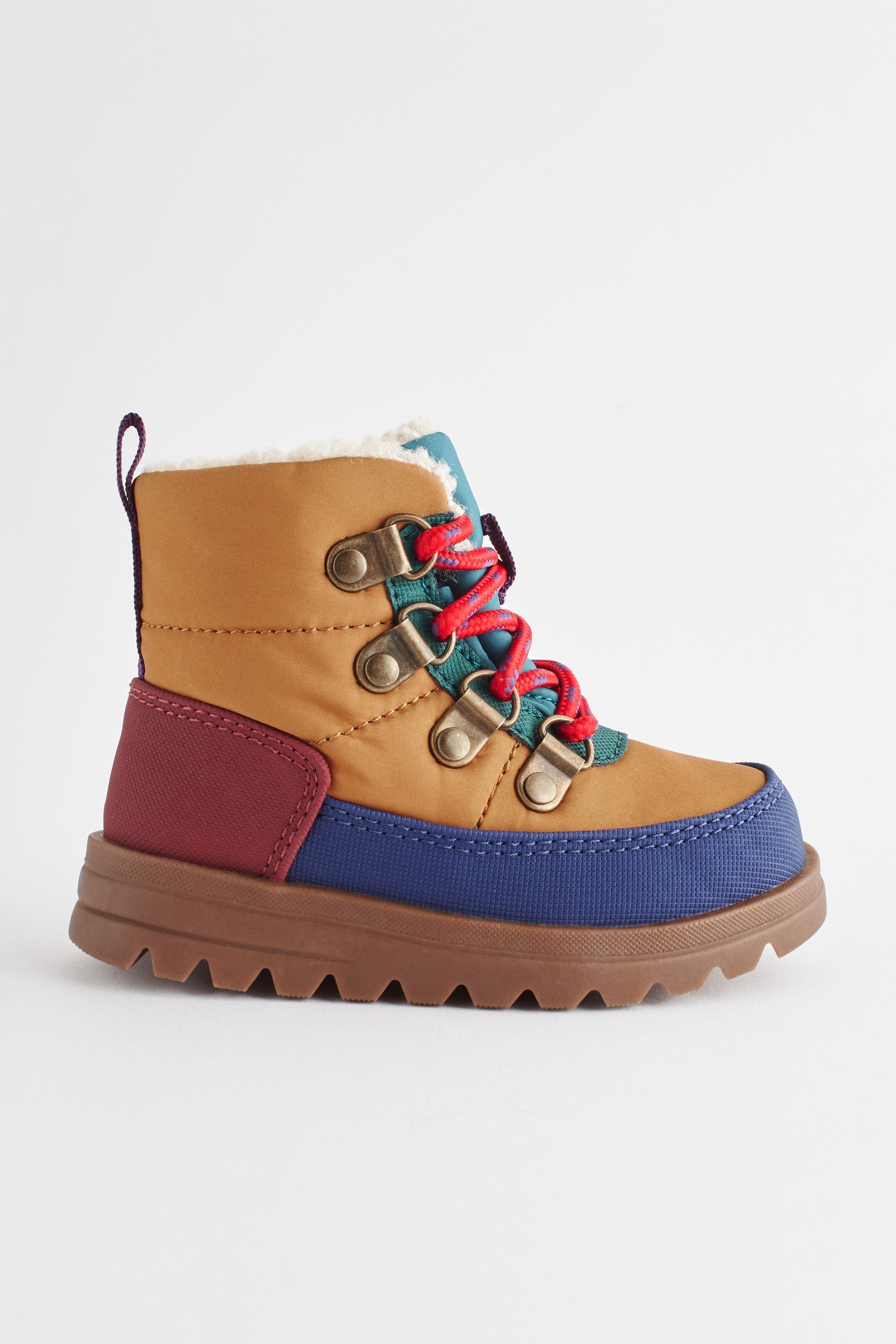 Multi Quilted Hiker Boots