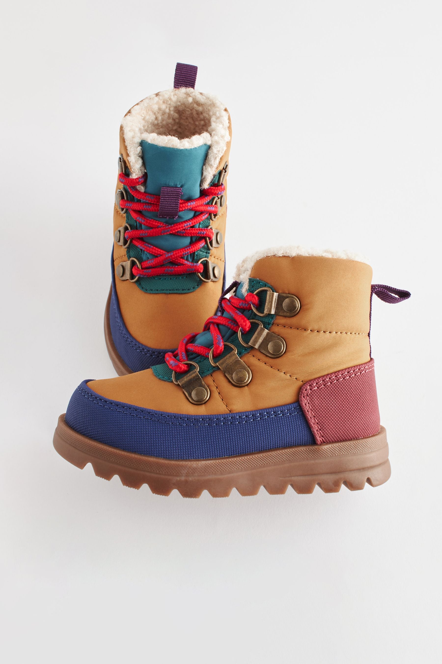 Multi Quilted Hiker Boots