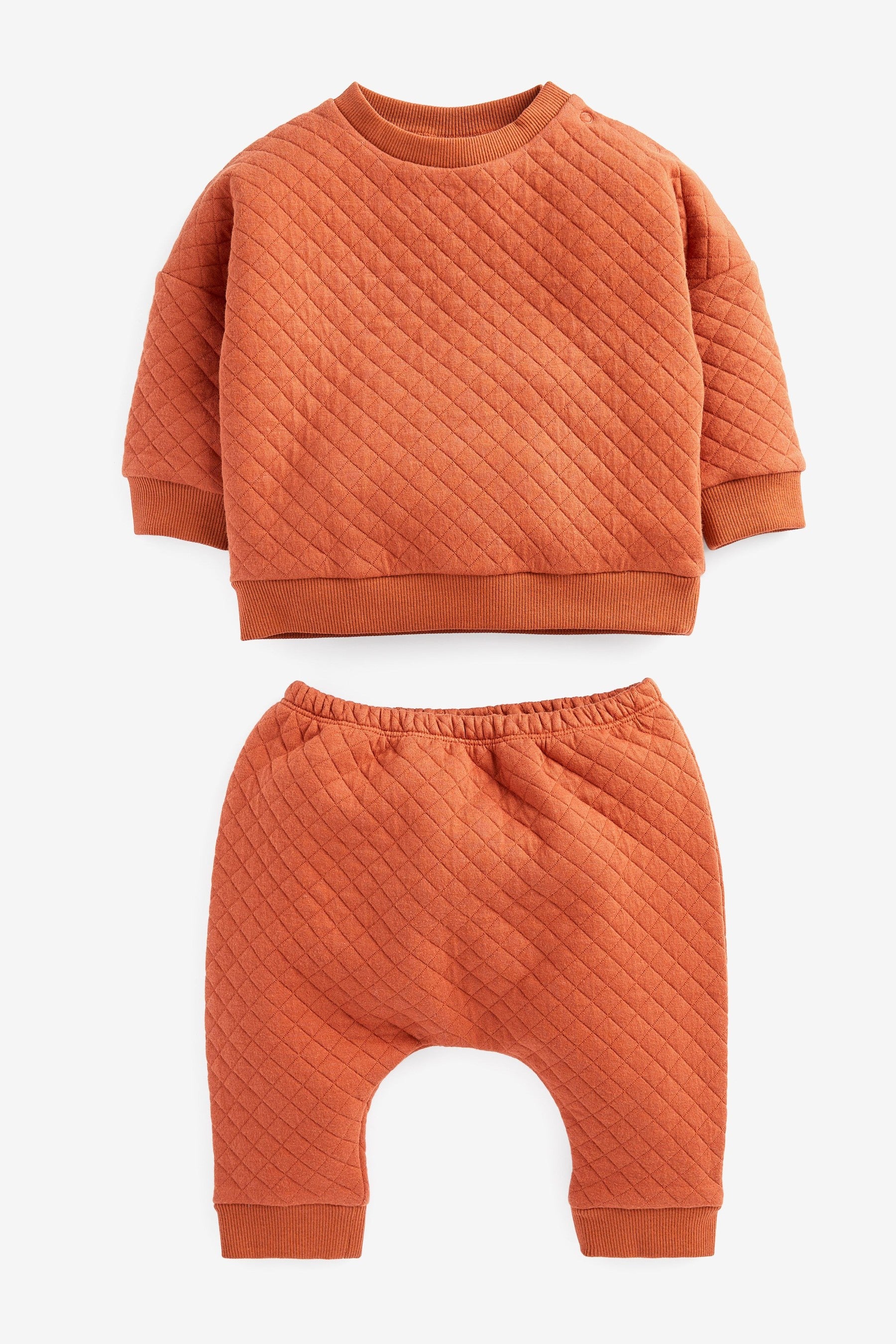 Orange Baby Sweatshirt And Joggers Set (0mths-2yrs)