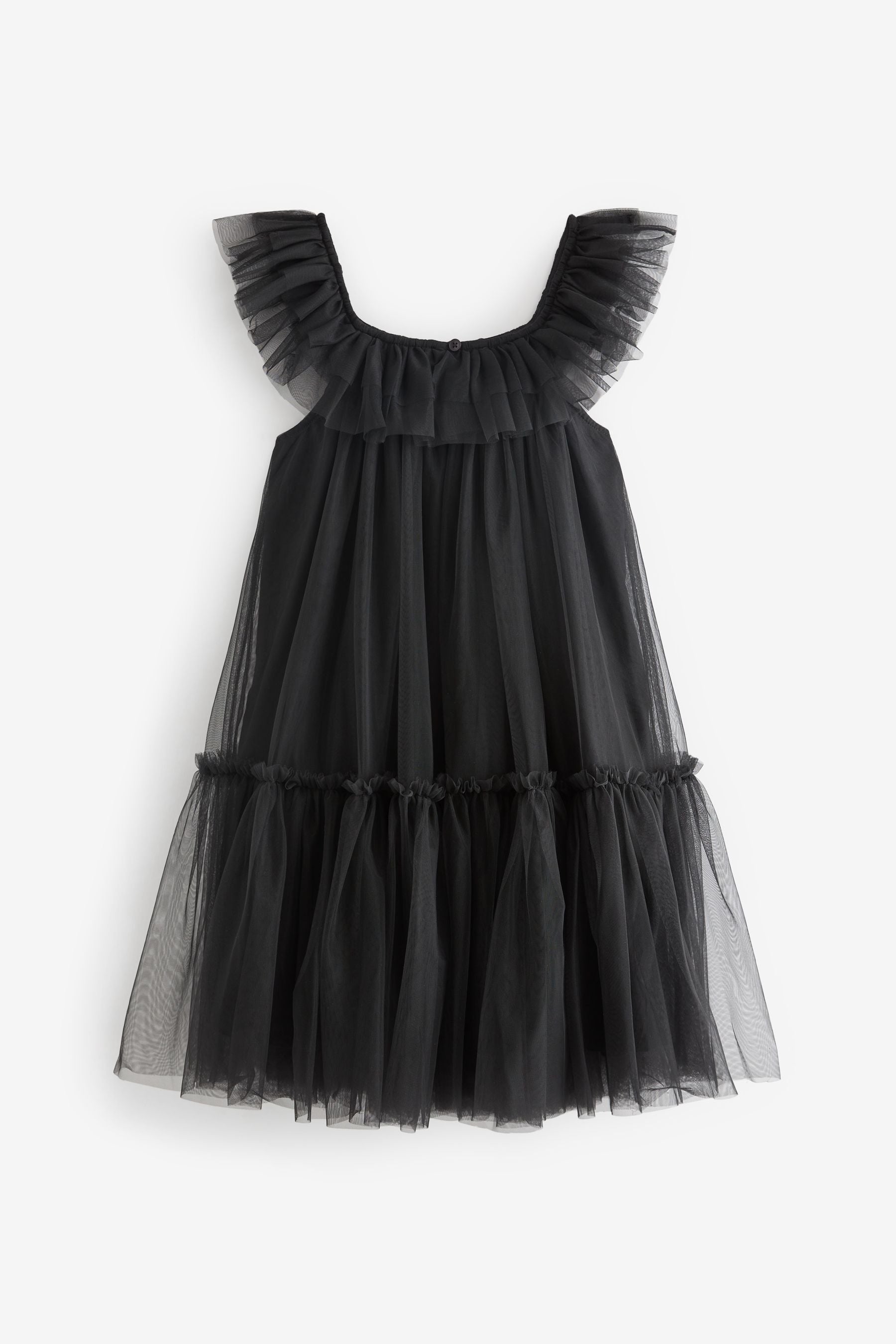 Black mesh party dress best sale