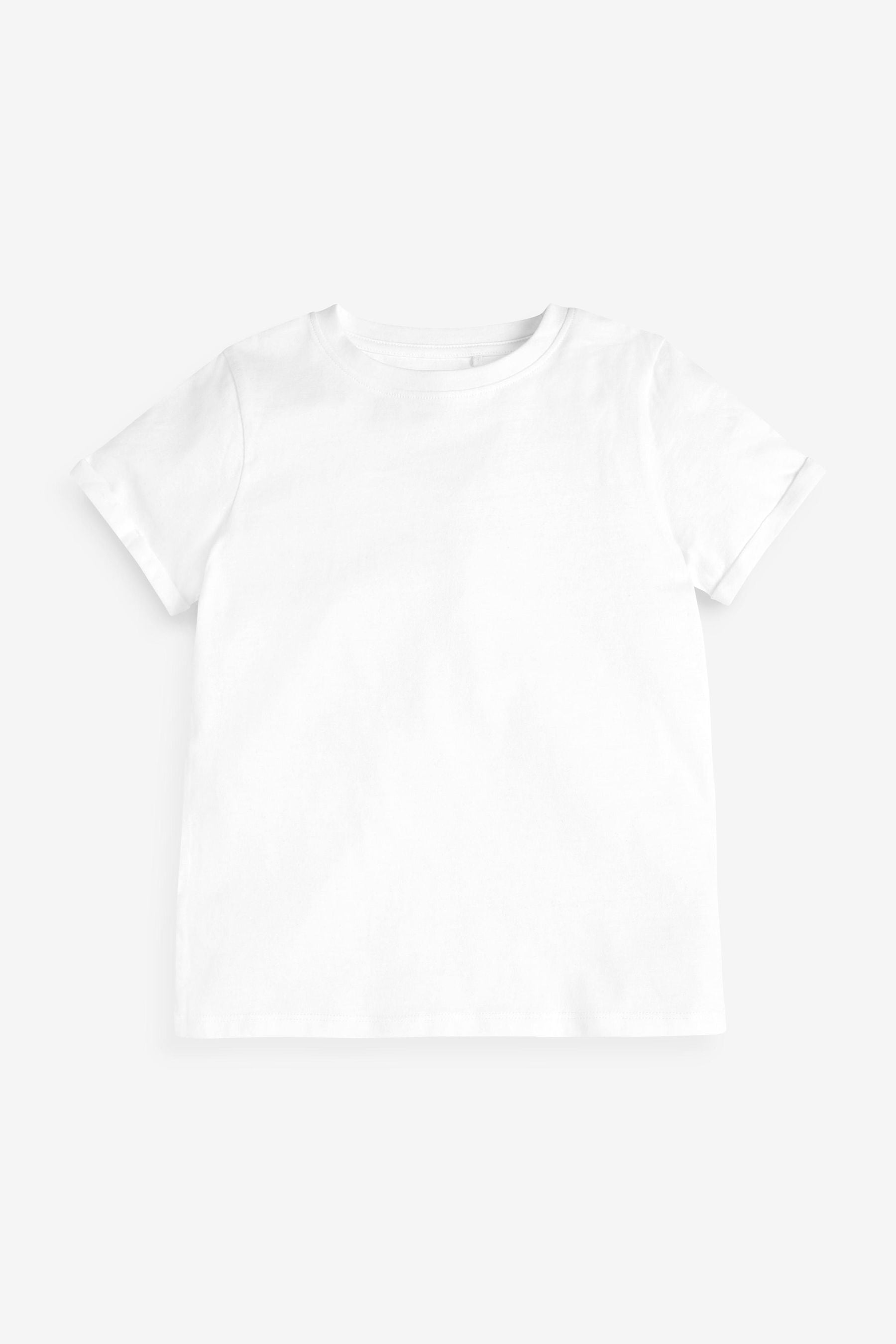 Multi 7 Pack Pastel Plain T-Shirts (3-16yrs)