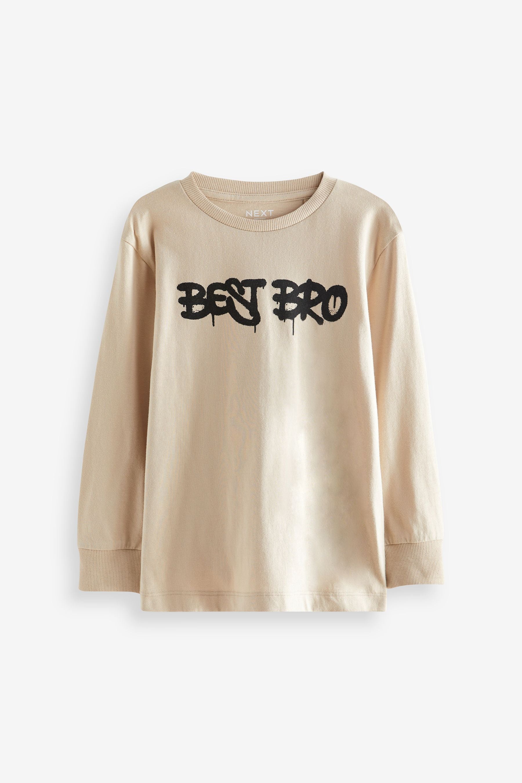 Stone Best Bro Long Sleeve Graphic T-Shirt (3-16yrs)