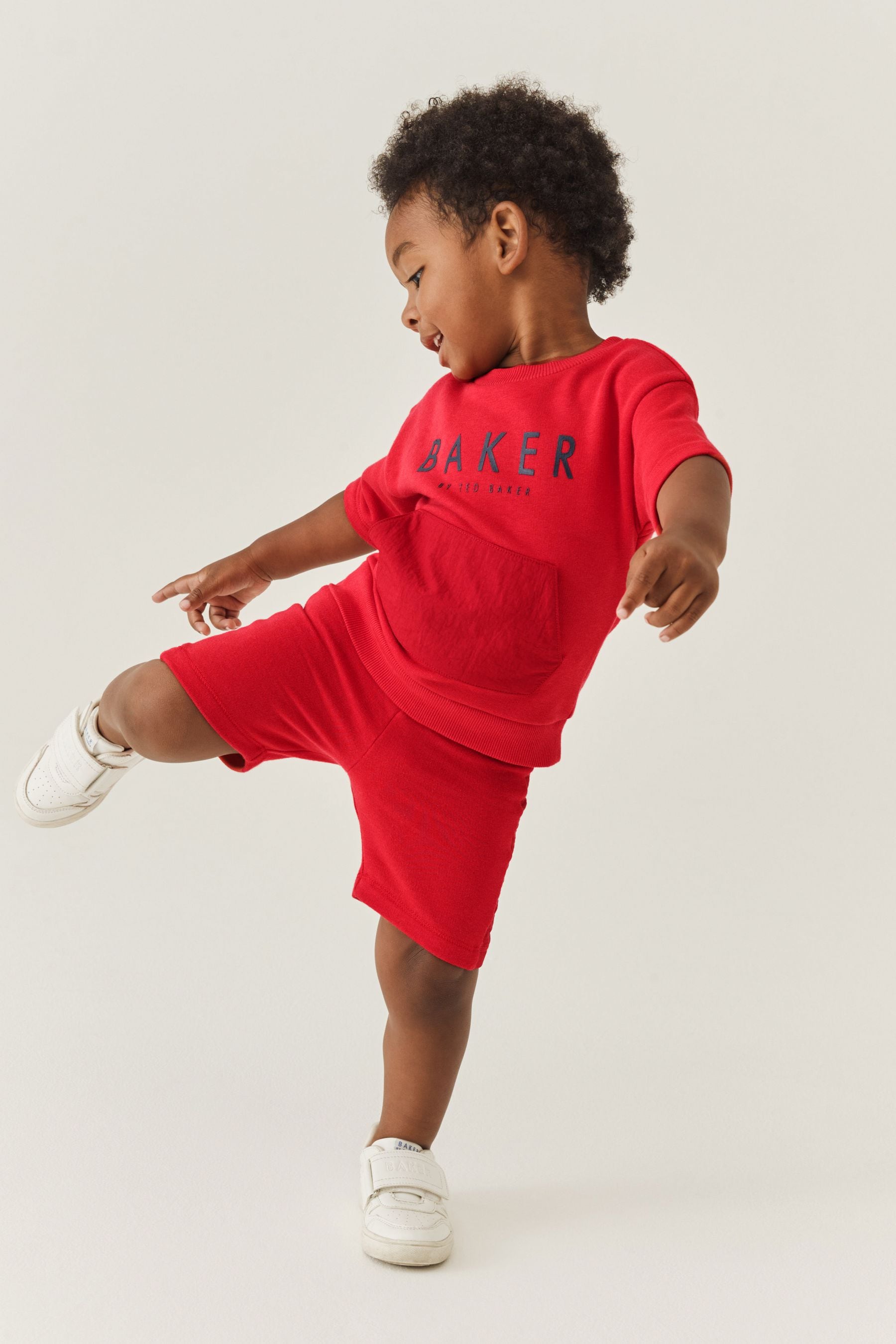 Red Baker by Ted Baker Sweat Top and Shorts Set