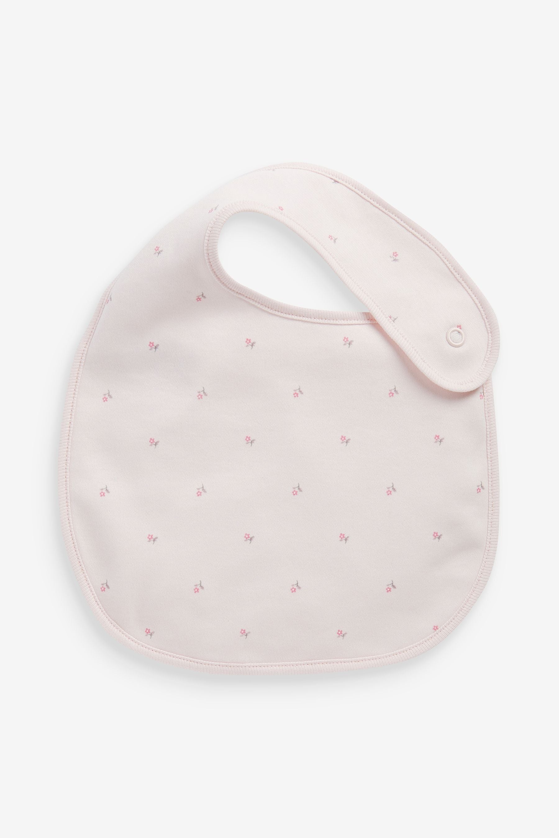 Pink 4 Pack Delicate Bunny Baby Bibs