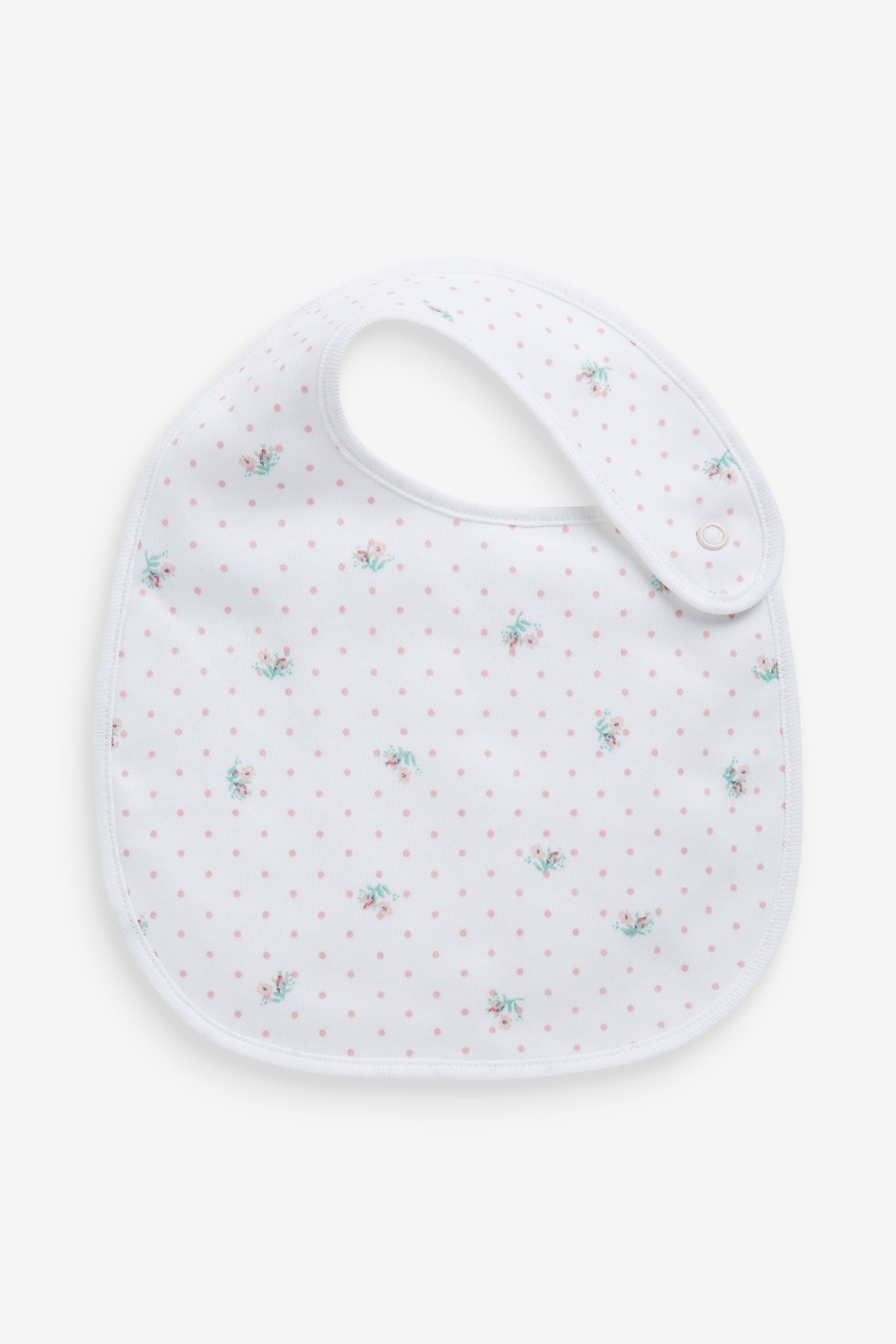 Pink 4 Pack Delicate Bunny Baby Bibs