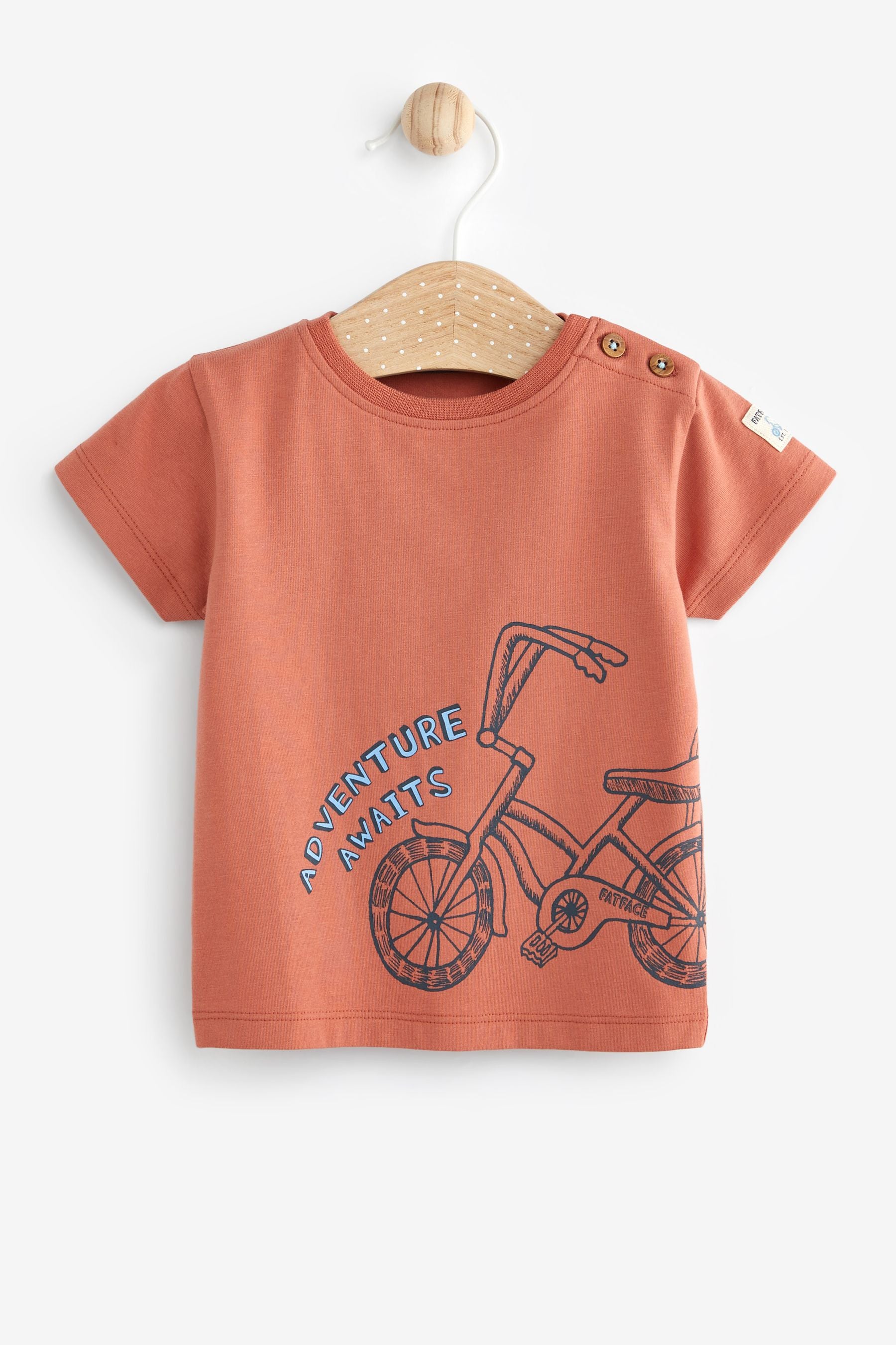 FatFace Baby Crew Bike T-Shirts 2 Pack