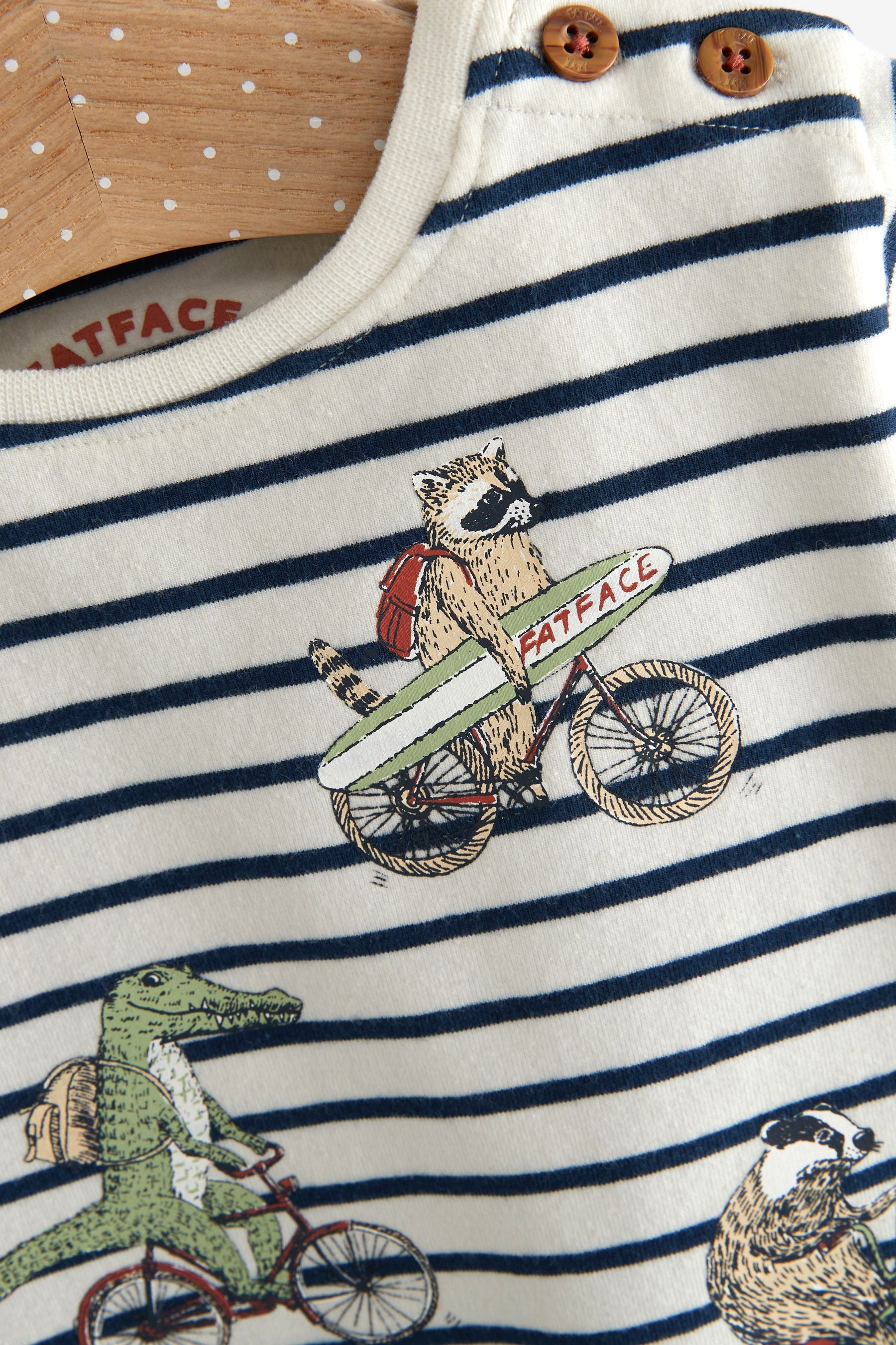 FatFace Baby Crew Bike T-Shirts 2 Pack