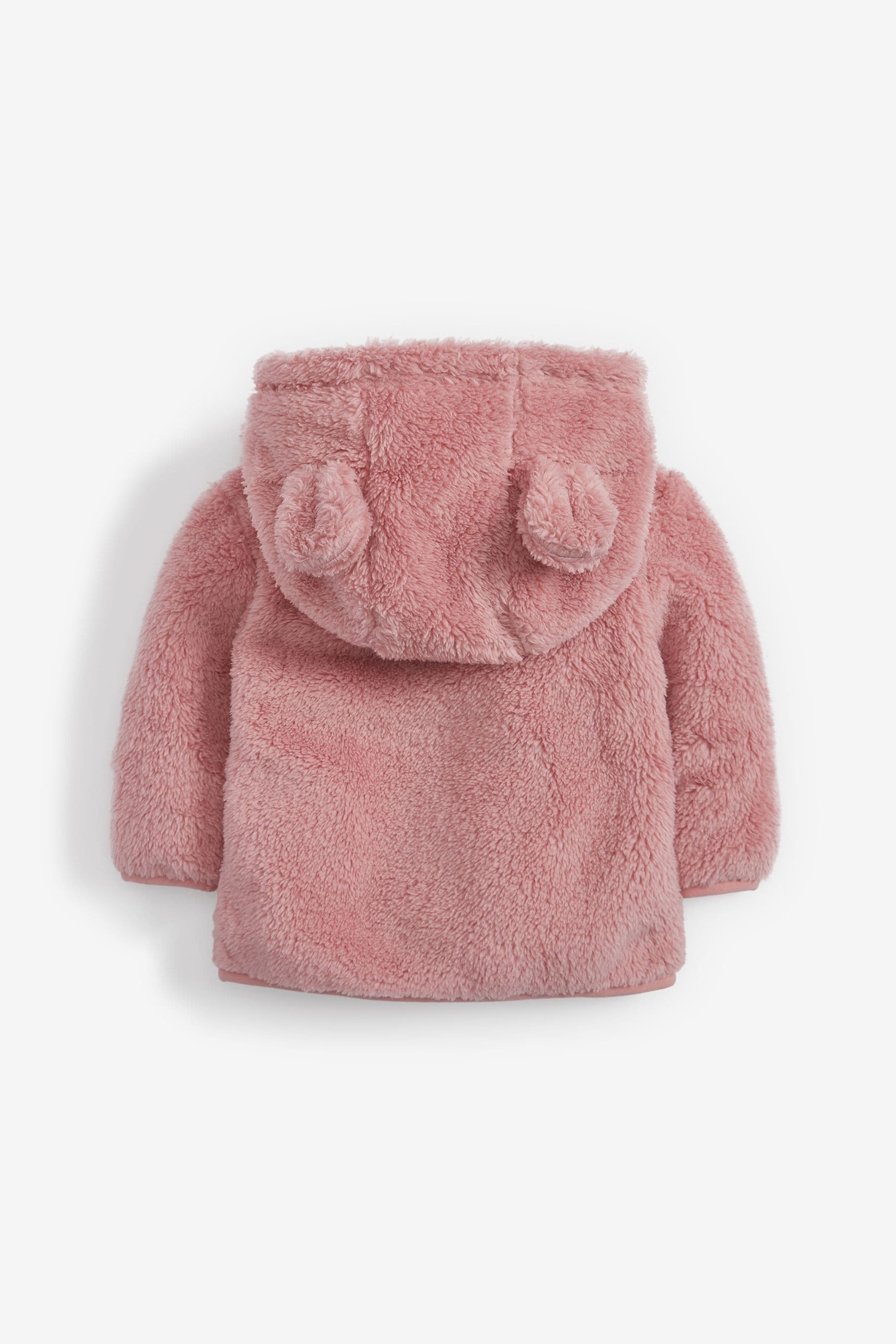 Pink Cosy Teddy Borg Fleece Bear Baby Jacket