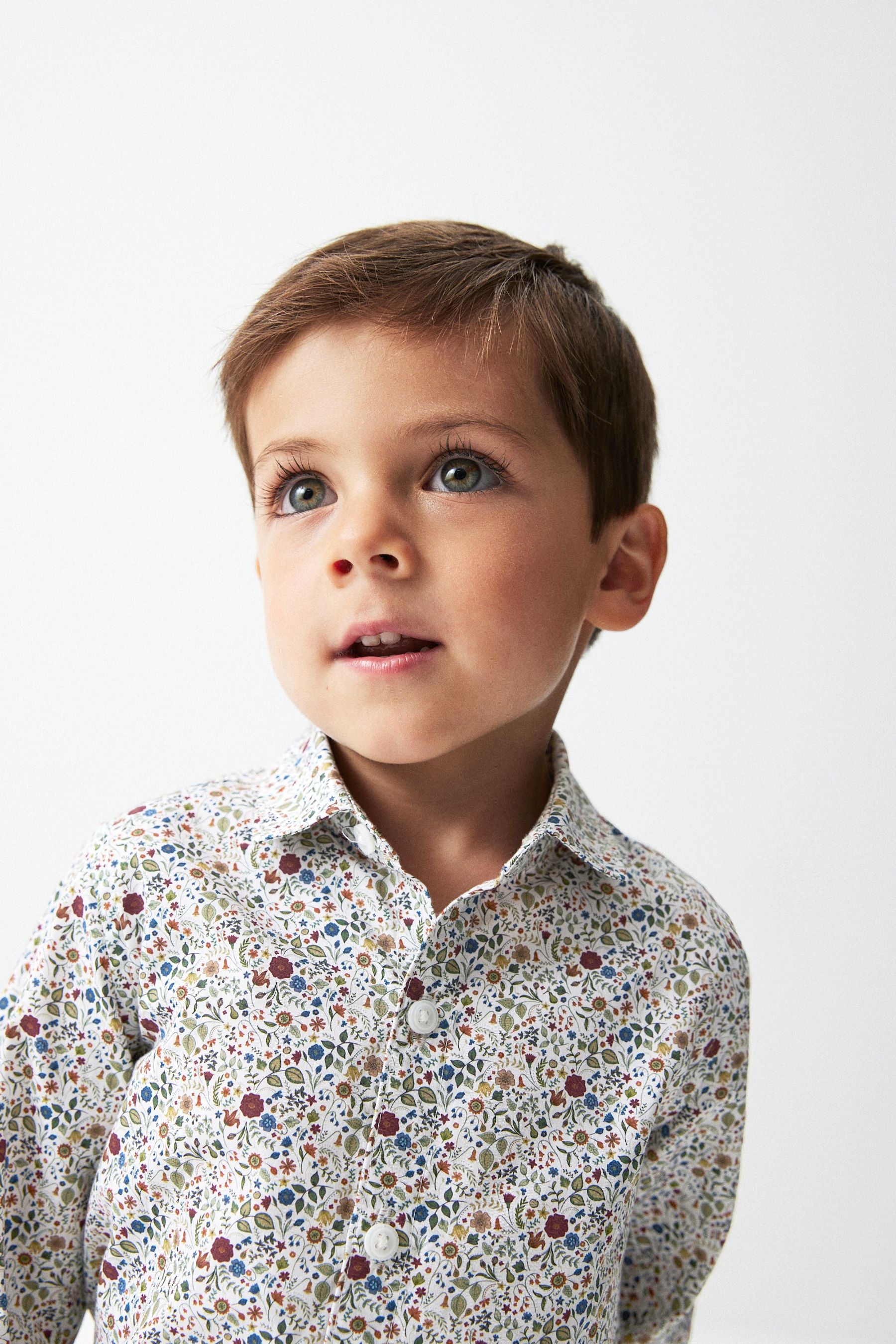 Pink Smart Floral Print Shirt (3mths-7yrs)