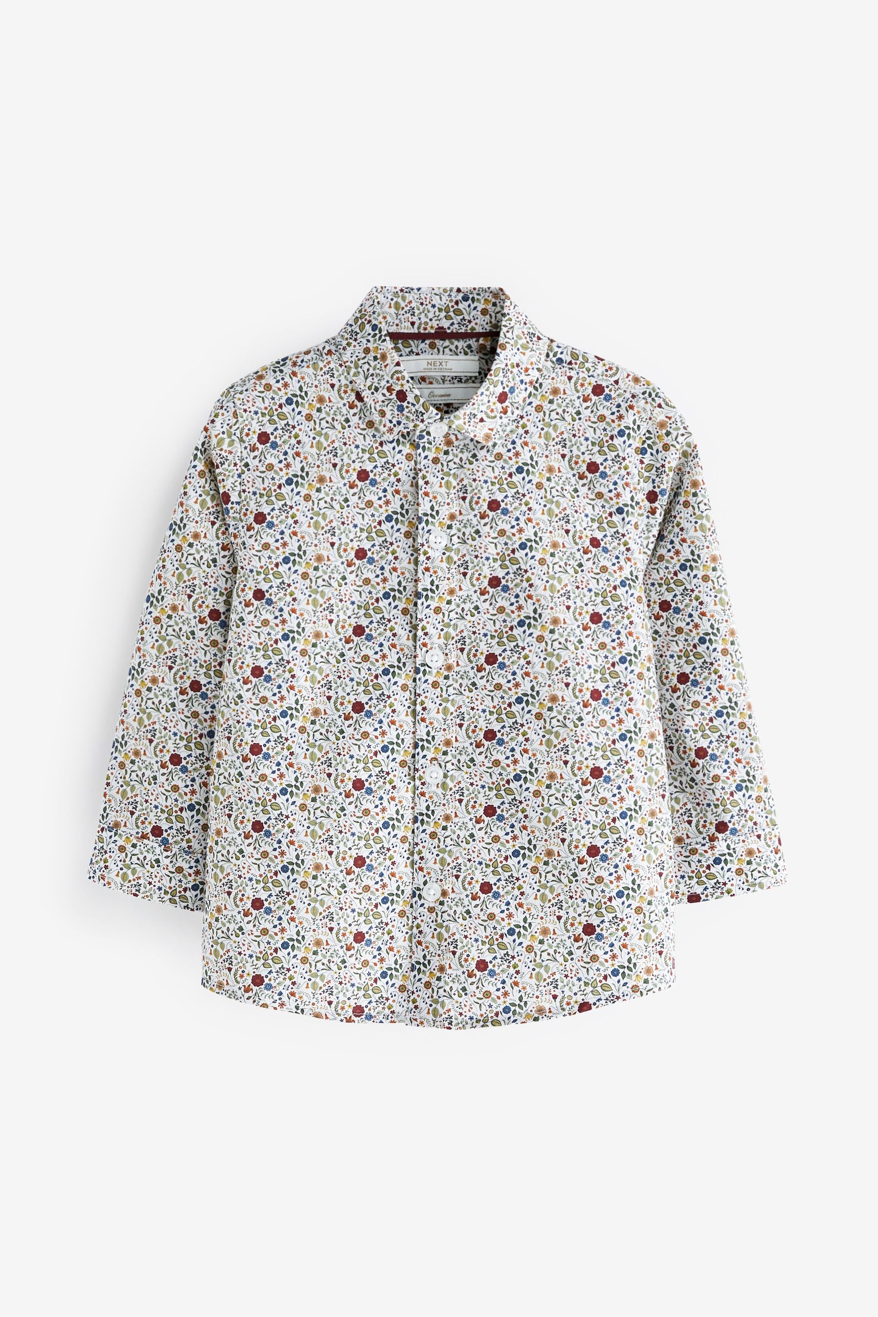 Pink Smart Floral Print Shirt (3mths-7yrs)