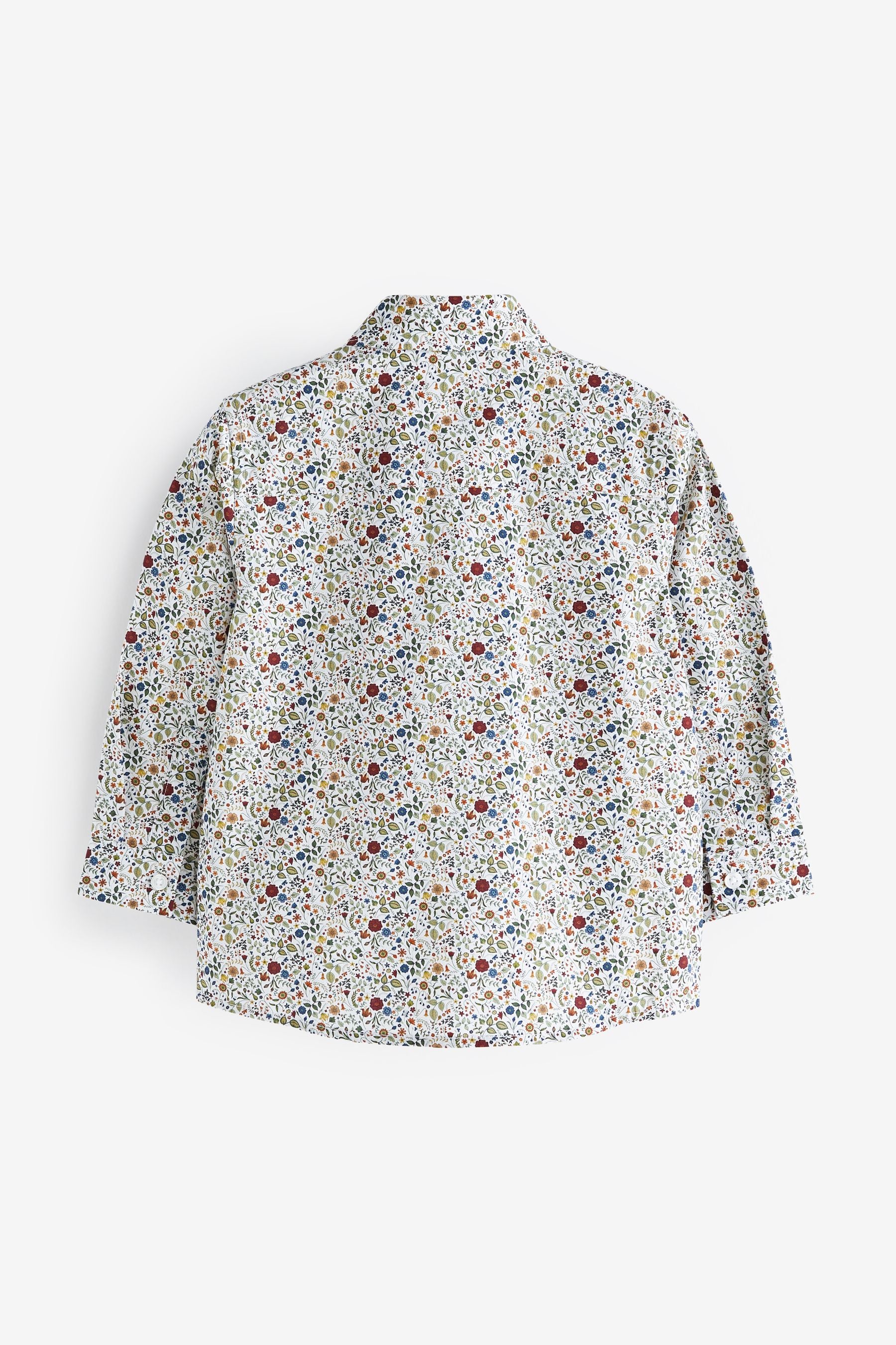 Pink Smart Floral Print Shirt (3mths-7yrs)