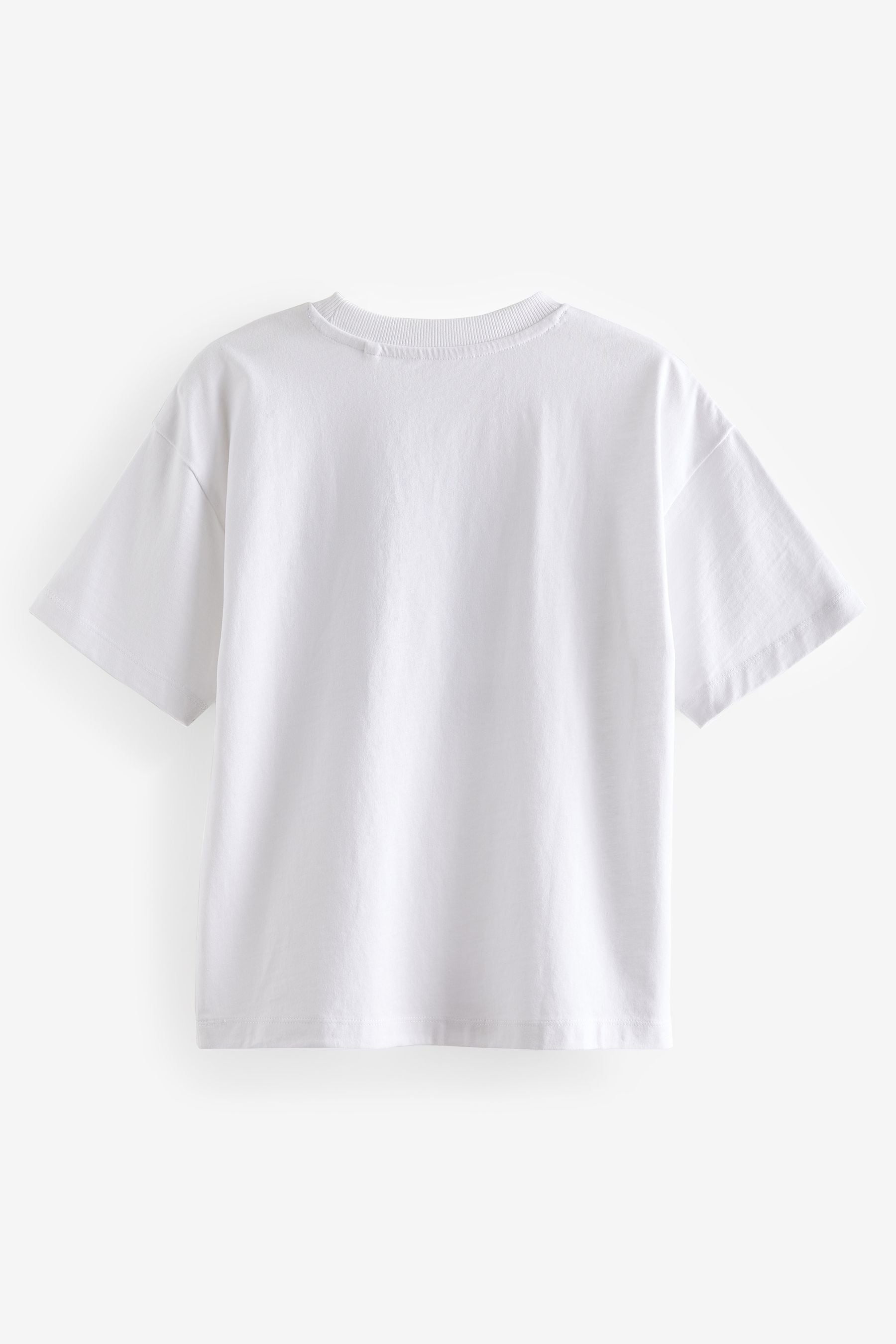 White Michigan Relaxed Fit Short Sleeve Graphic T-Shirt (3-16yrs)