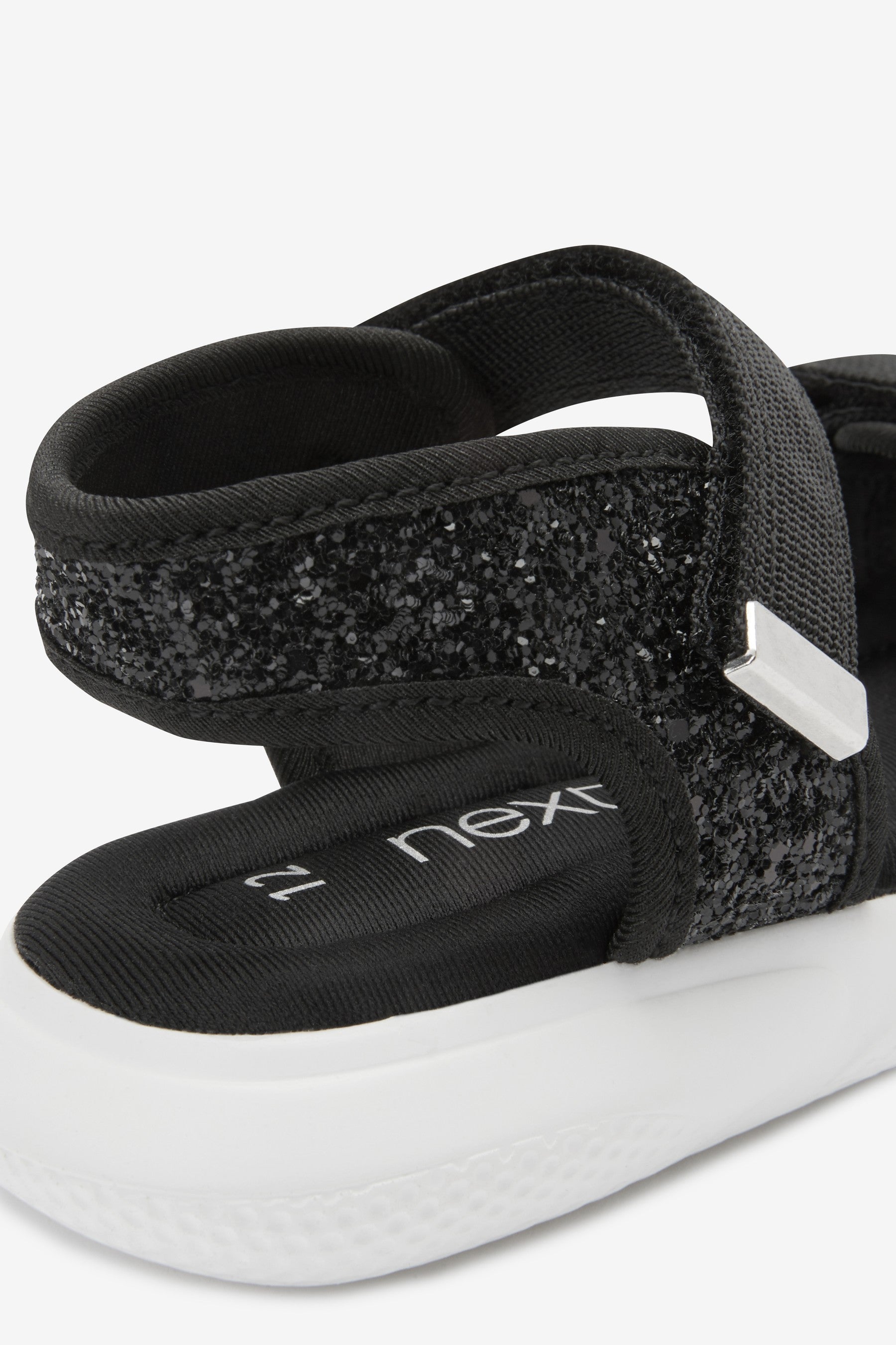 Black Memory Foam Sporty Sandals