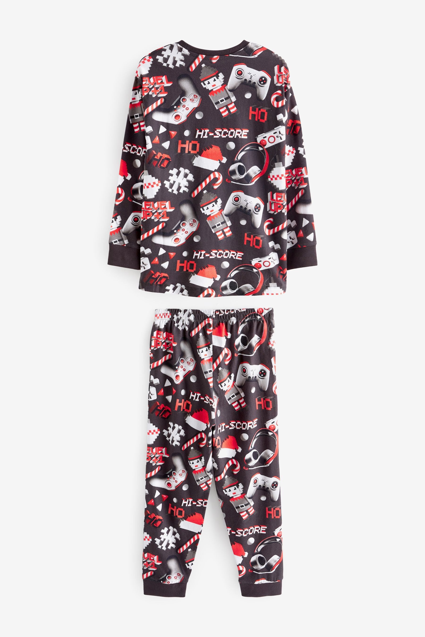 Red/Black Gamer Christmas Pyjamas (3-16yrs)