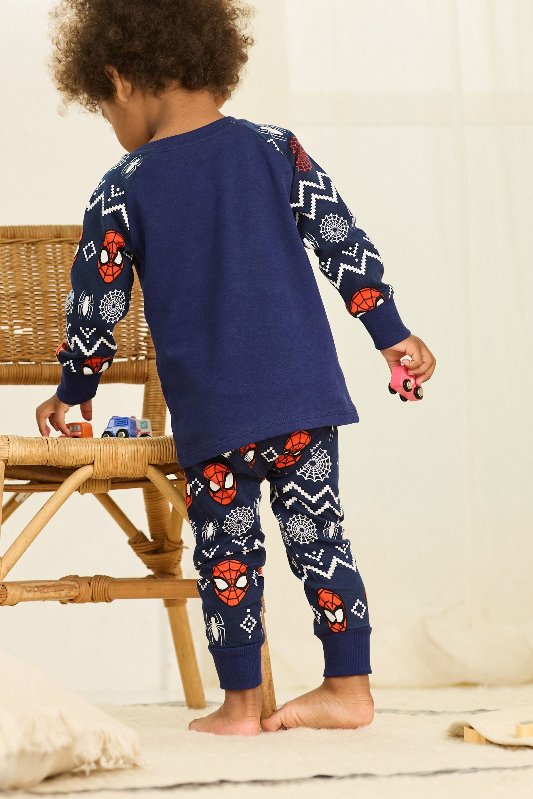 Navy Blue Marvel Spider-Man Christmas Snuggle Pyjamas (12mths-10yrs)