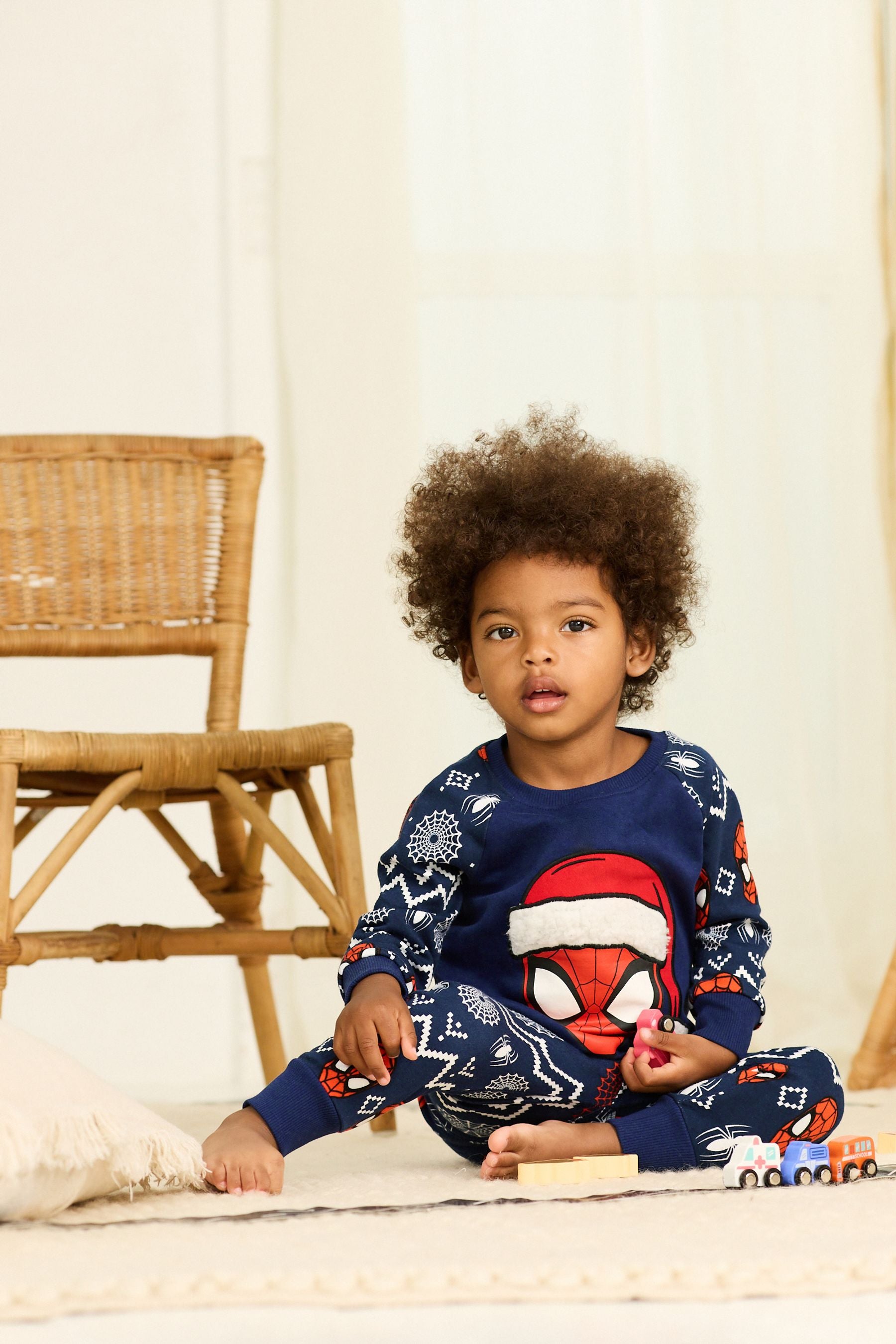 Navy Blue Marvel Spider-Man Christmas Snuggle Pyjamas (12mths-10yrs)