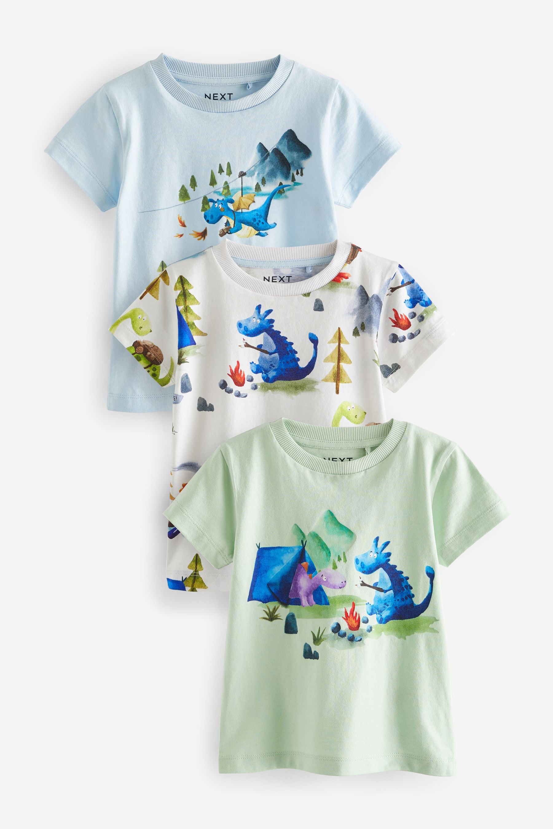 Minerals Short Sleeve Character T-Shirts 3 Pack (3mths-7yrs)