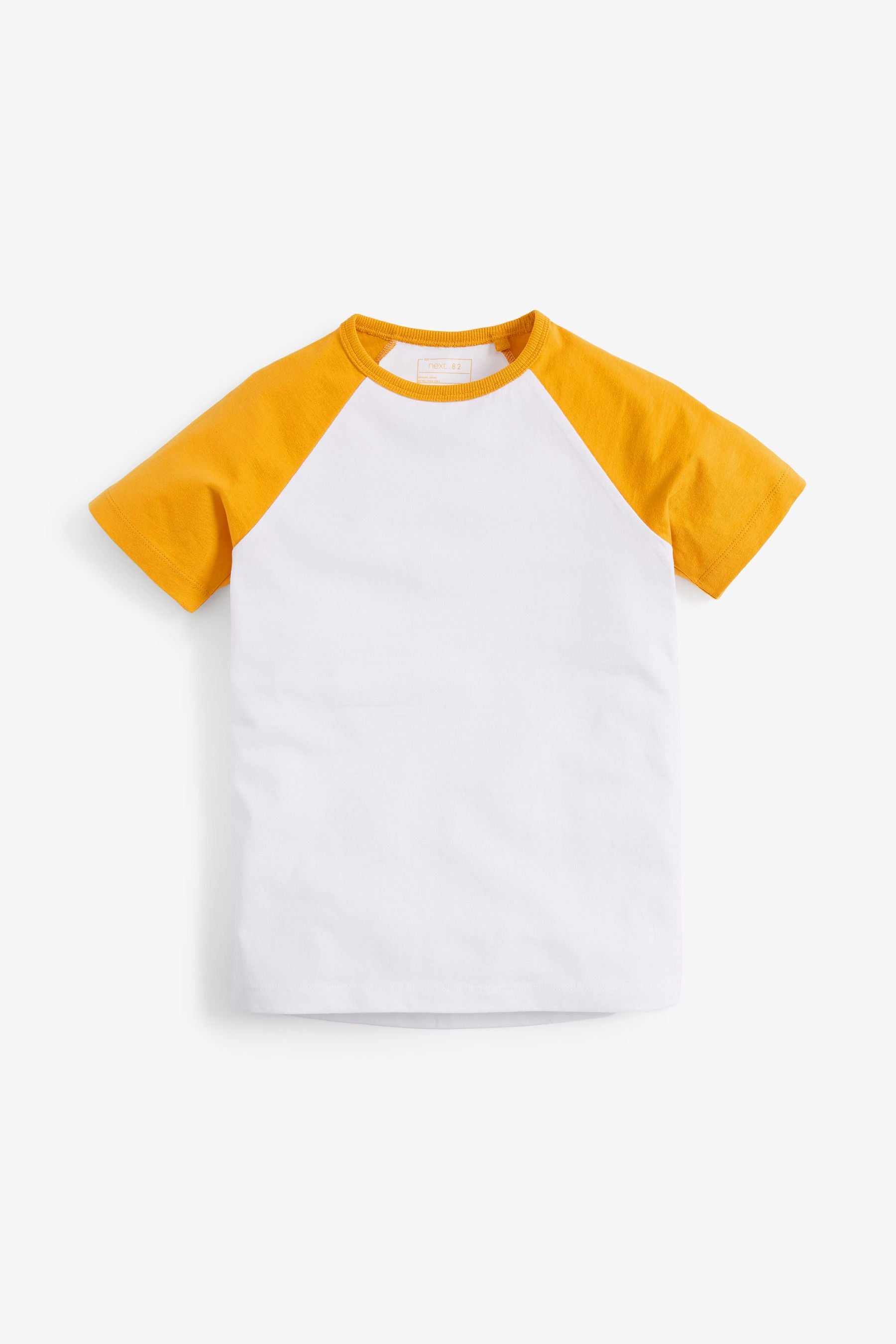 Multi 4 Pack Short Sleeve Raglan T-Shirts (3-16yrs)