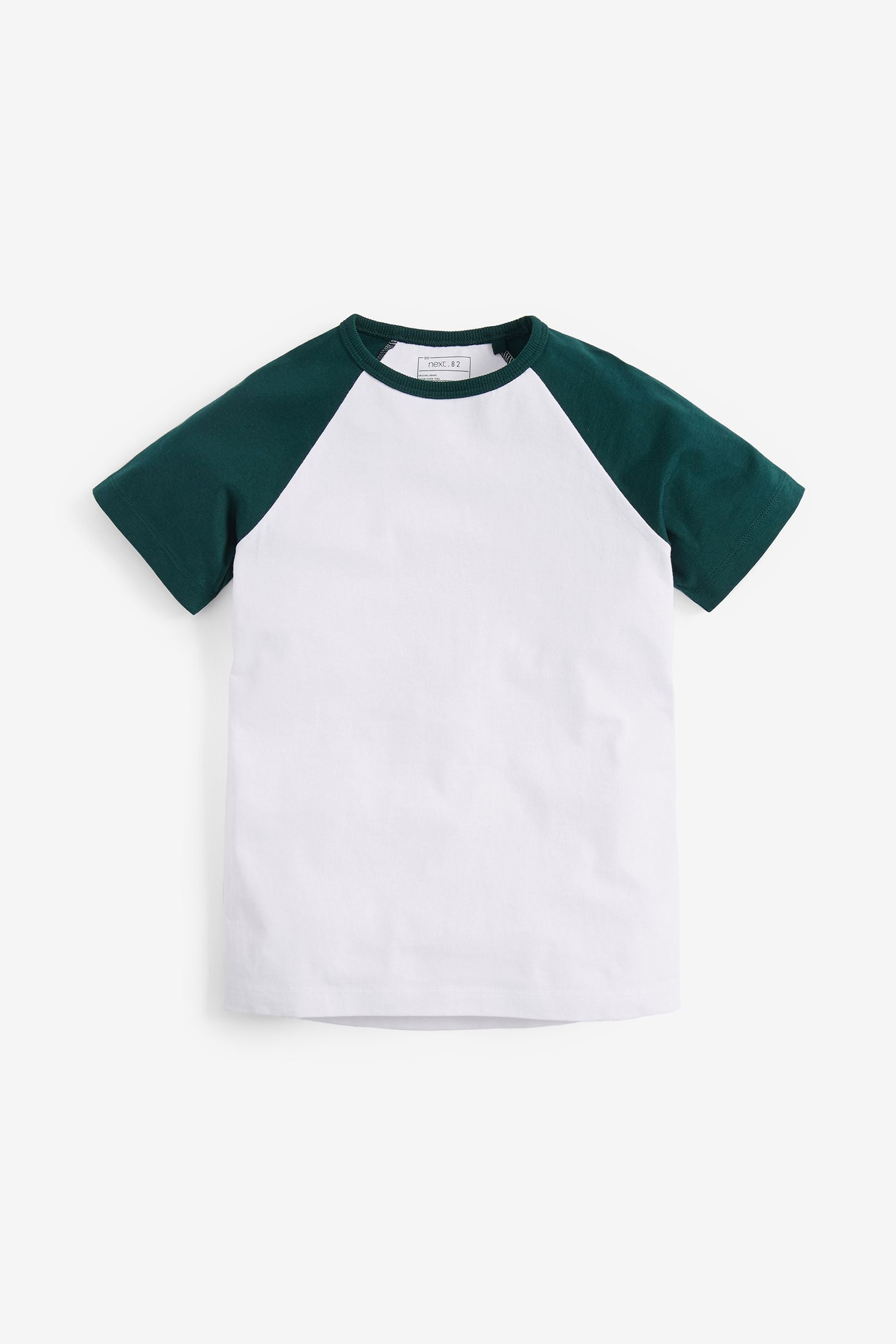 Multi 4 Pack Short Sleeve Raglan T-Shirts (3-16yrs)