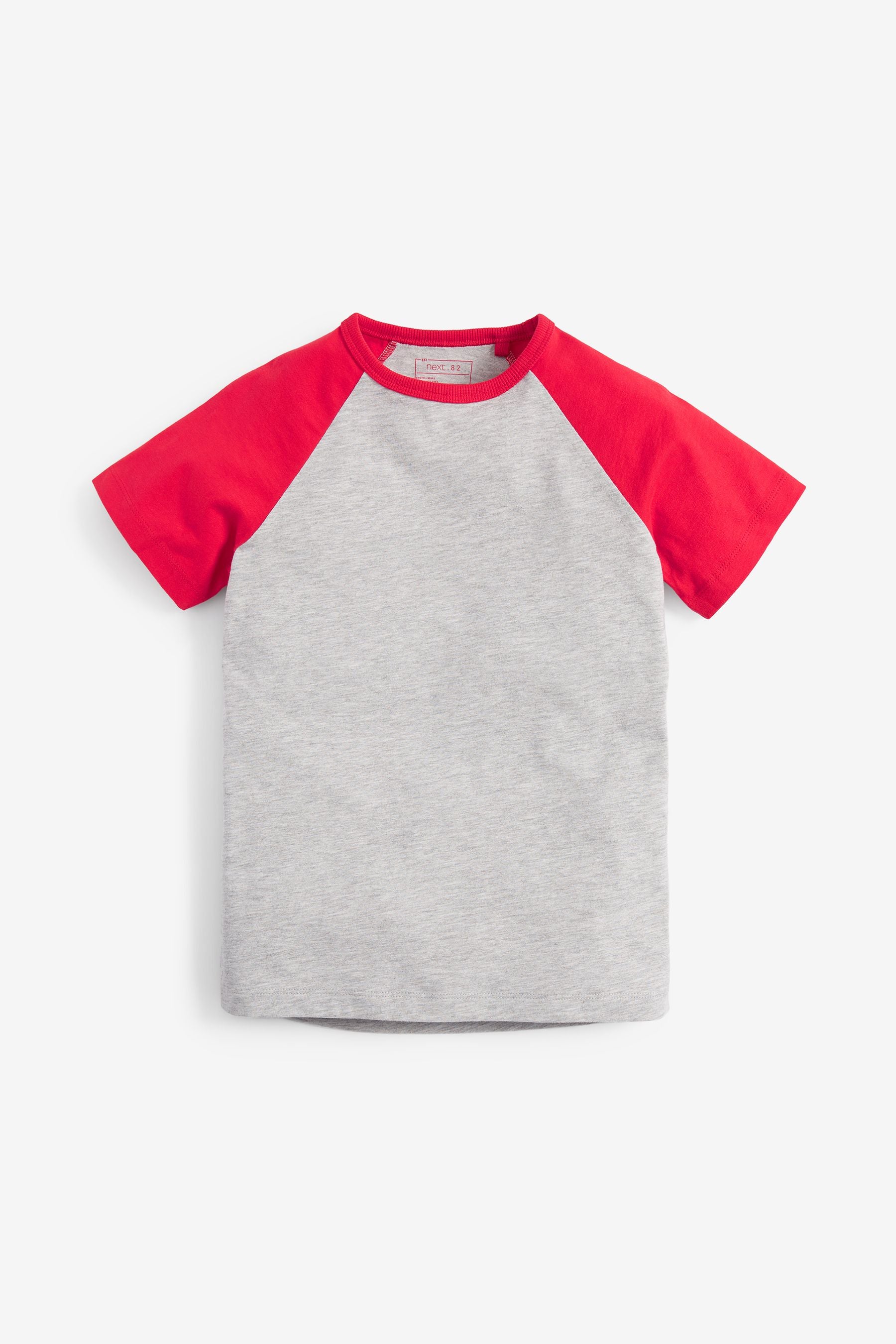 Multi 4 Pack Short Sleeve Raglan T-Shirts (3-16yrs)