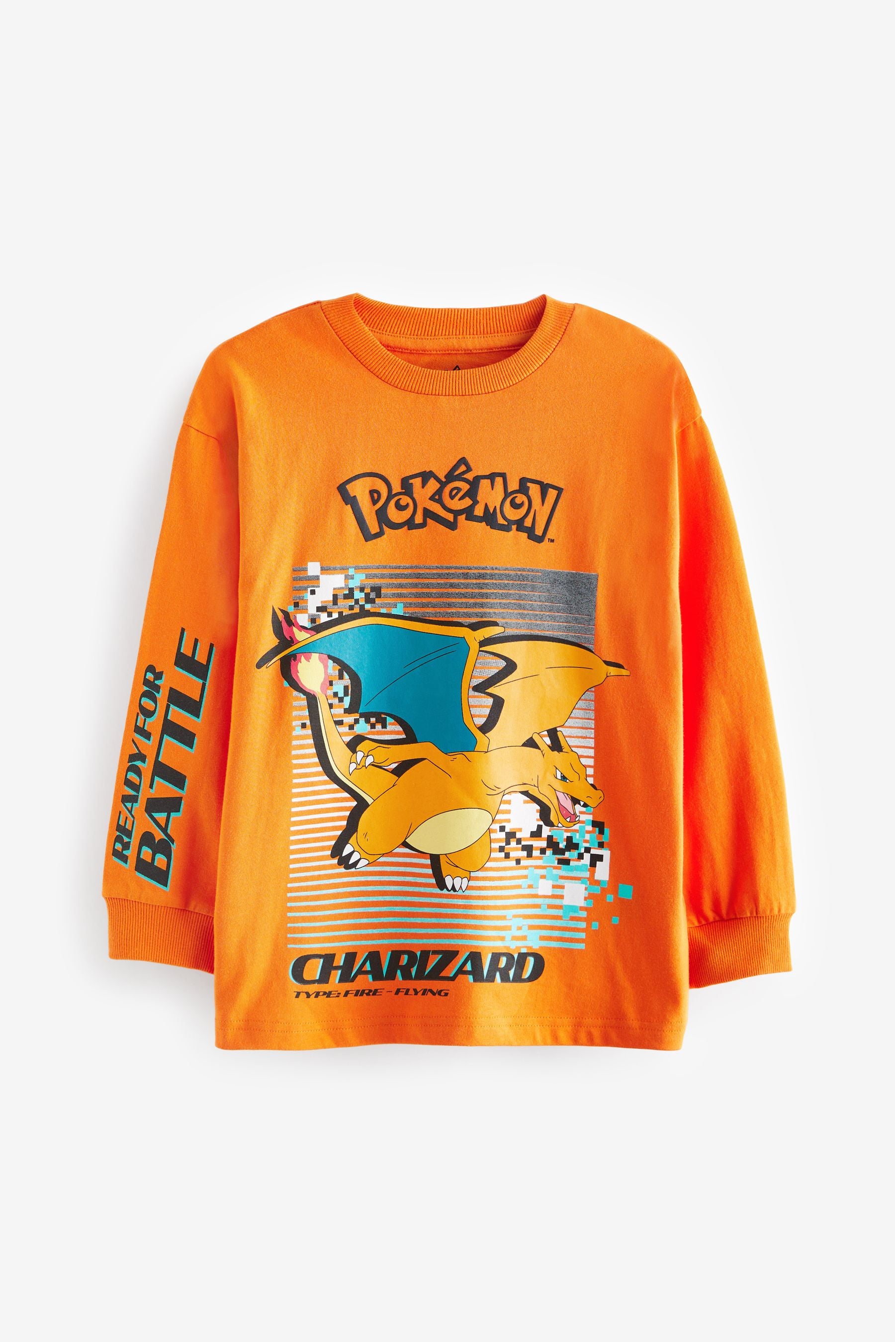 Orange Charizard Pokémon Long Sleeve T-Shirt (4-16yrs)