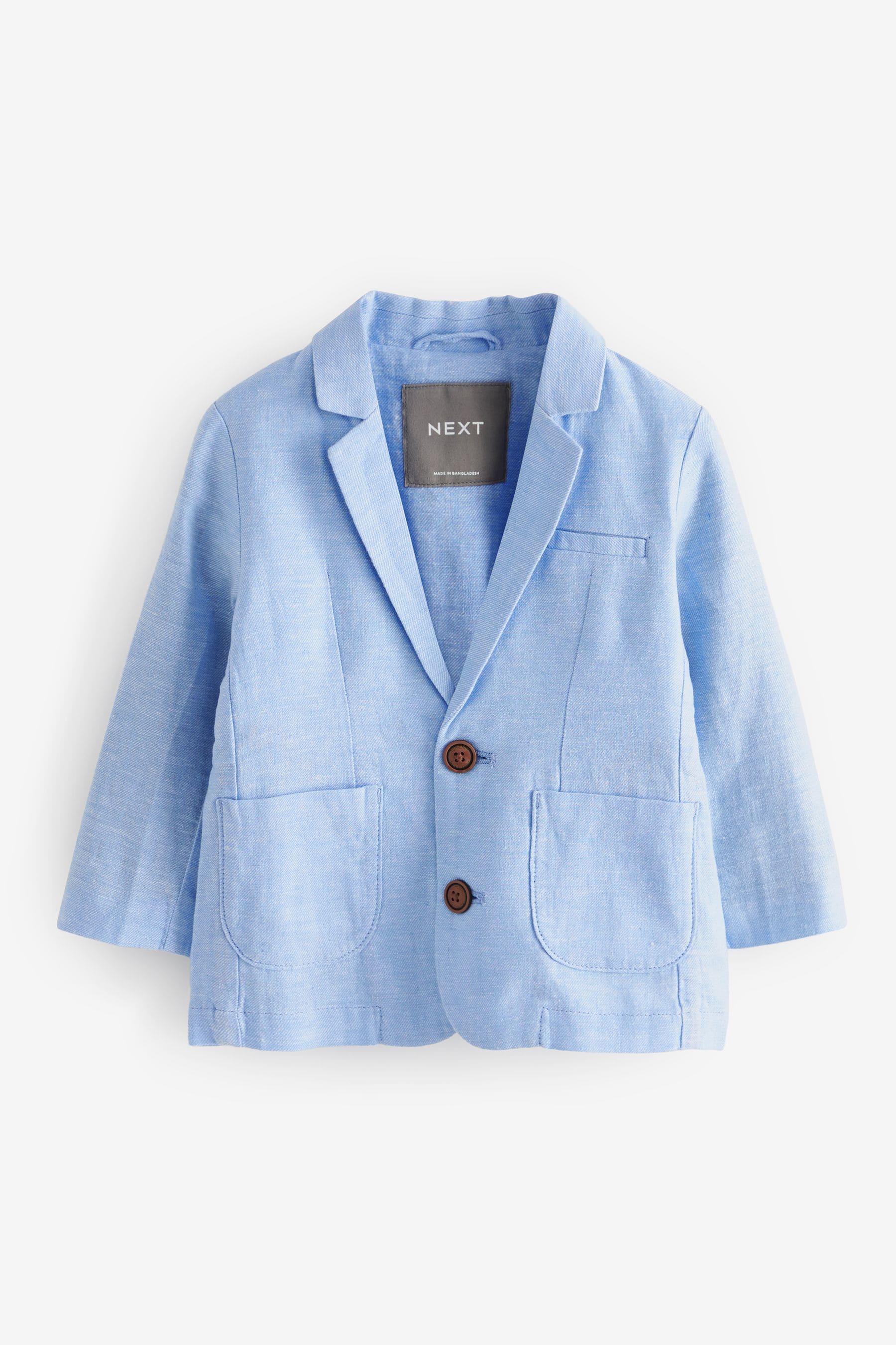 Blue Linen Blend Blazer (3mths-9yrs)