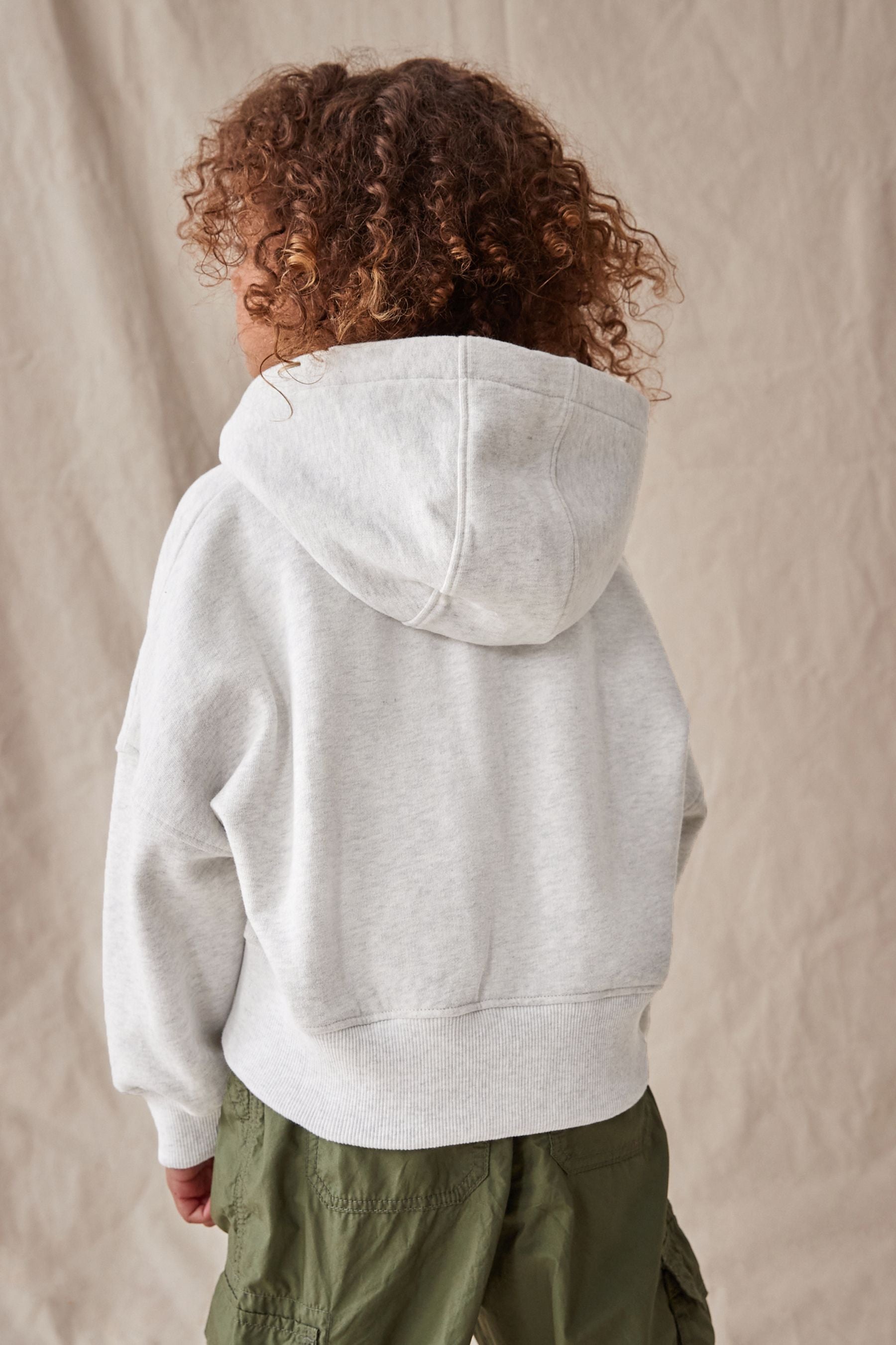 Grey Zip Through Hoodie (3-16yrs)