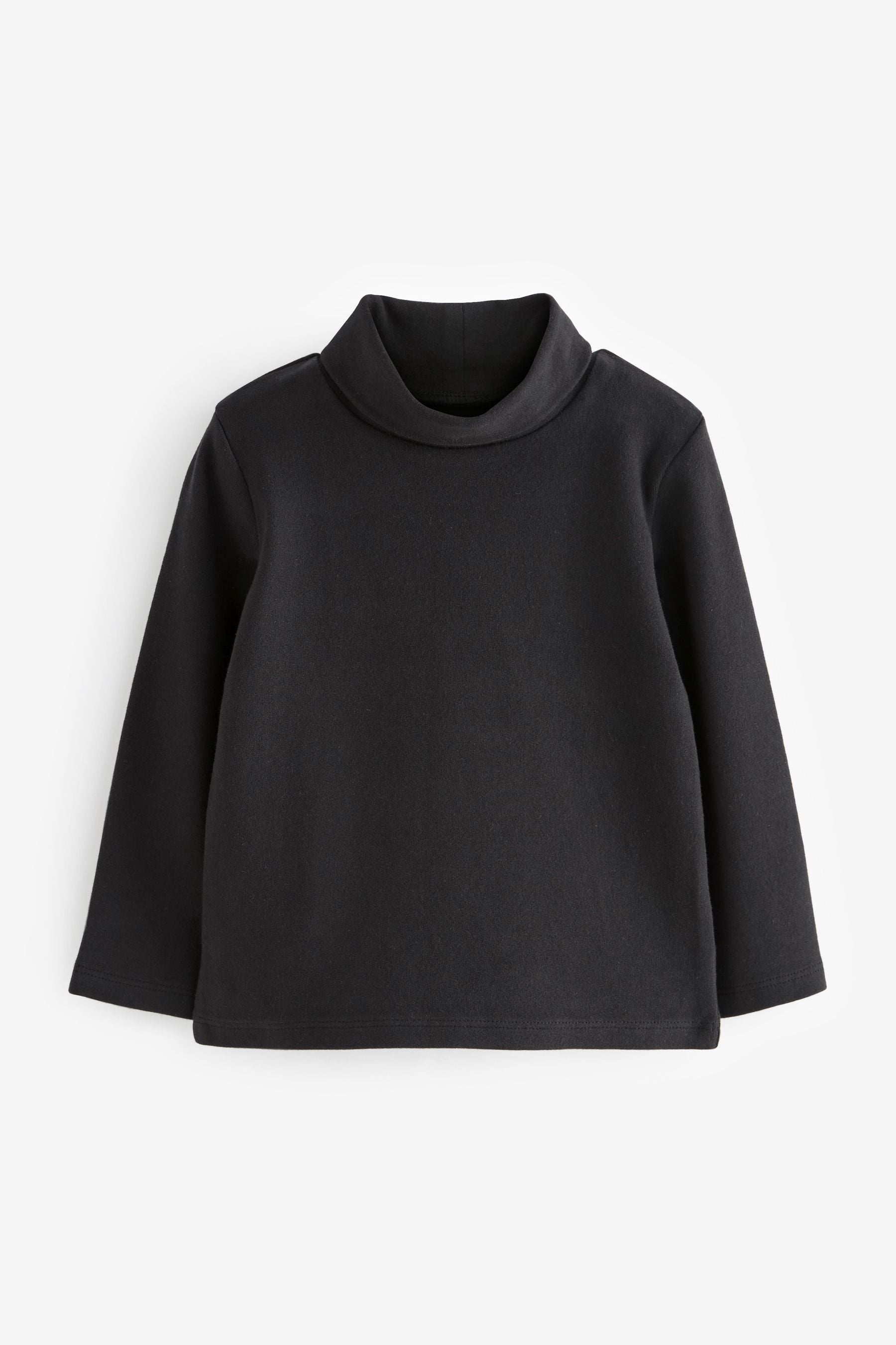 Black Roll Neck Top (3mths-7yrs)