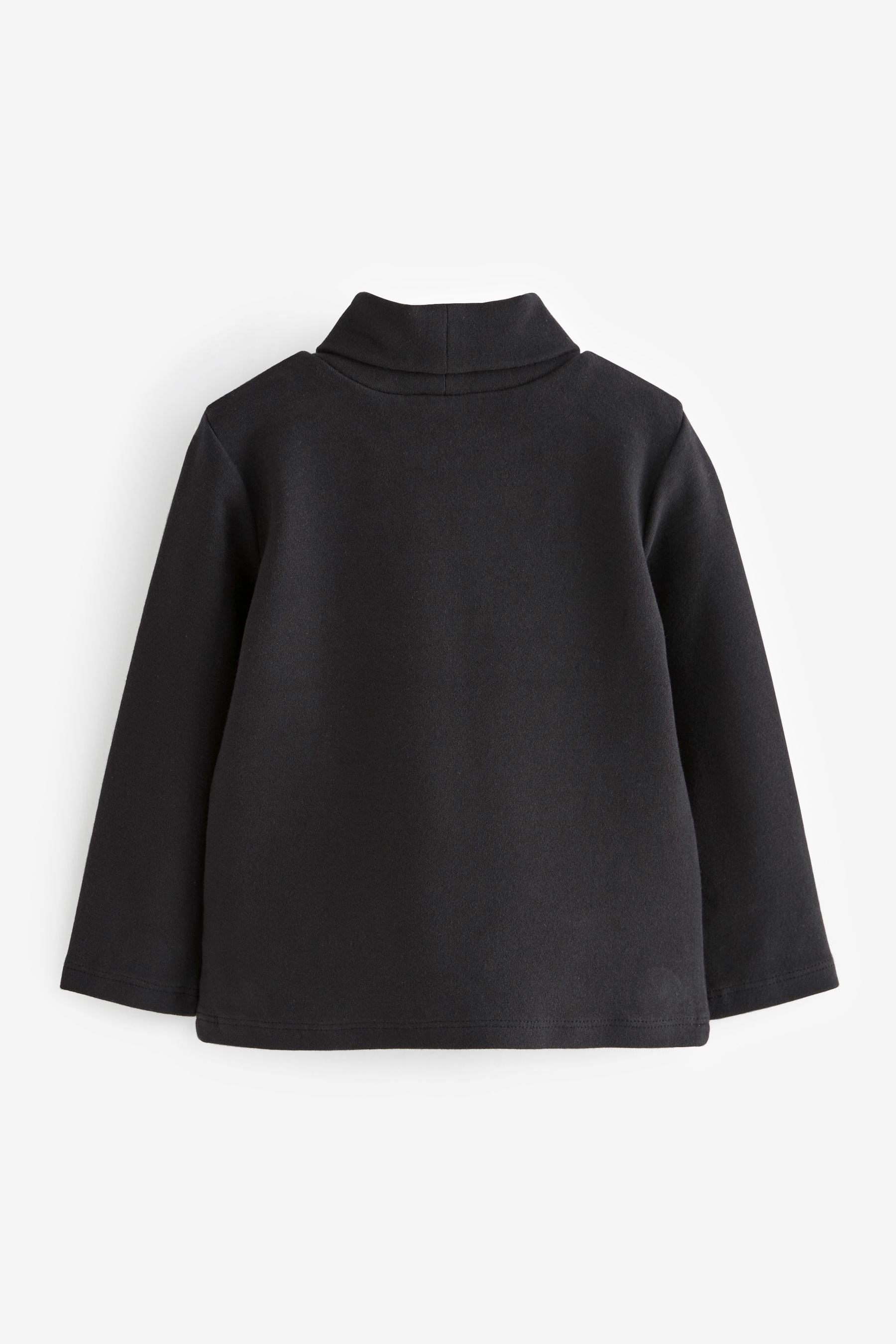 Black Roll Neck Top (3mths-7yrs)