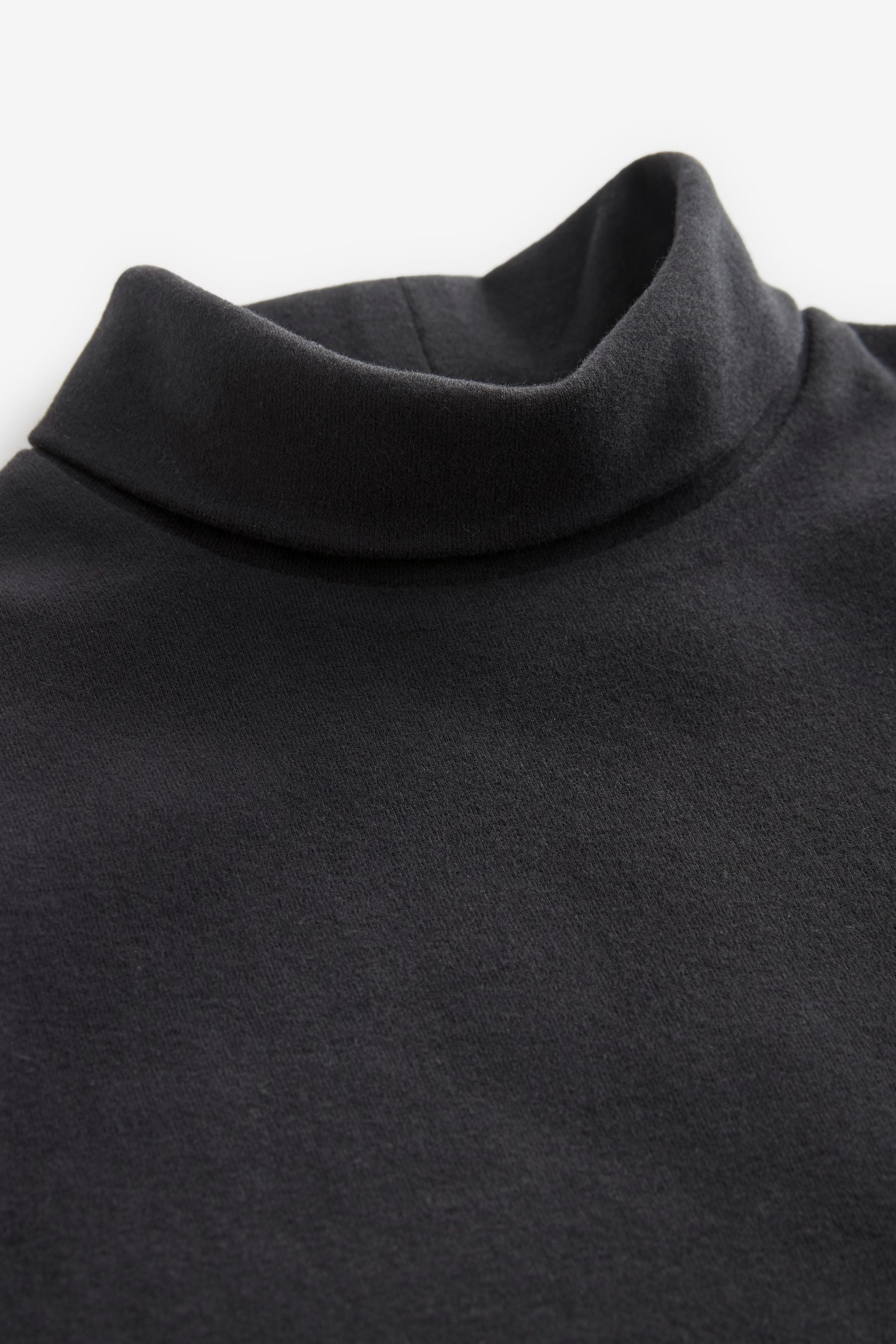 Black Roll Neck Top (3mths-7yrs)