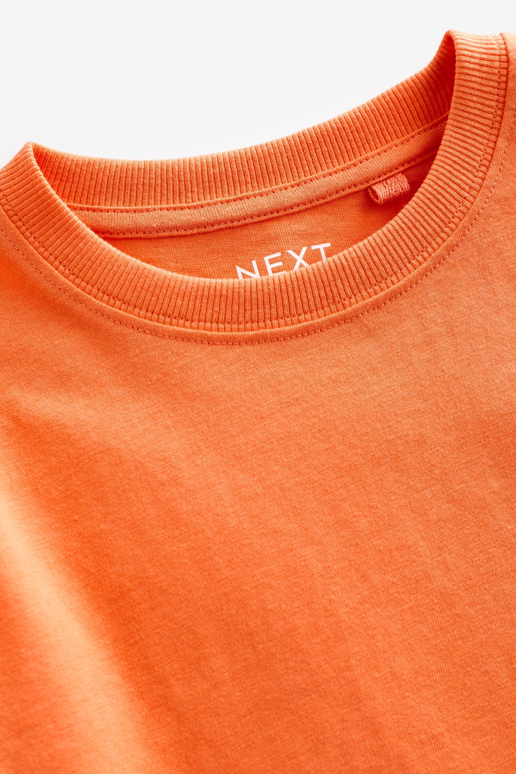 Orange Bright Cotton Short Sleeve T-Shirt (3-16yrs)