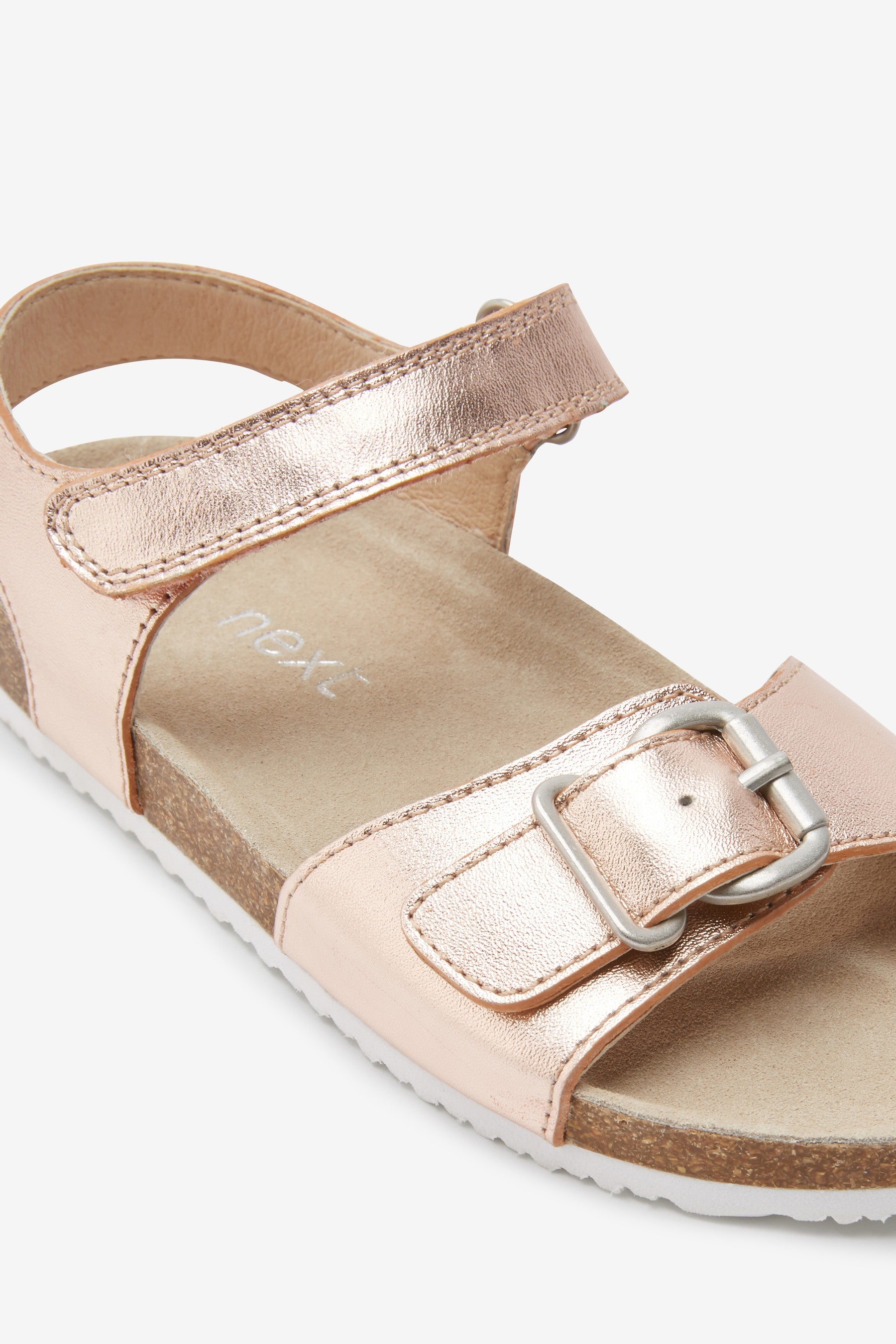 Rose Gold Standard Fit (F) Corkbed Sandals