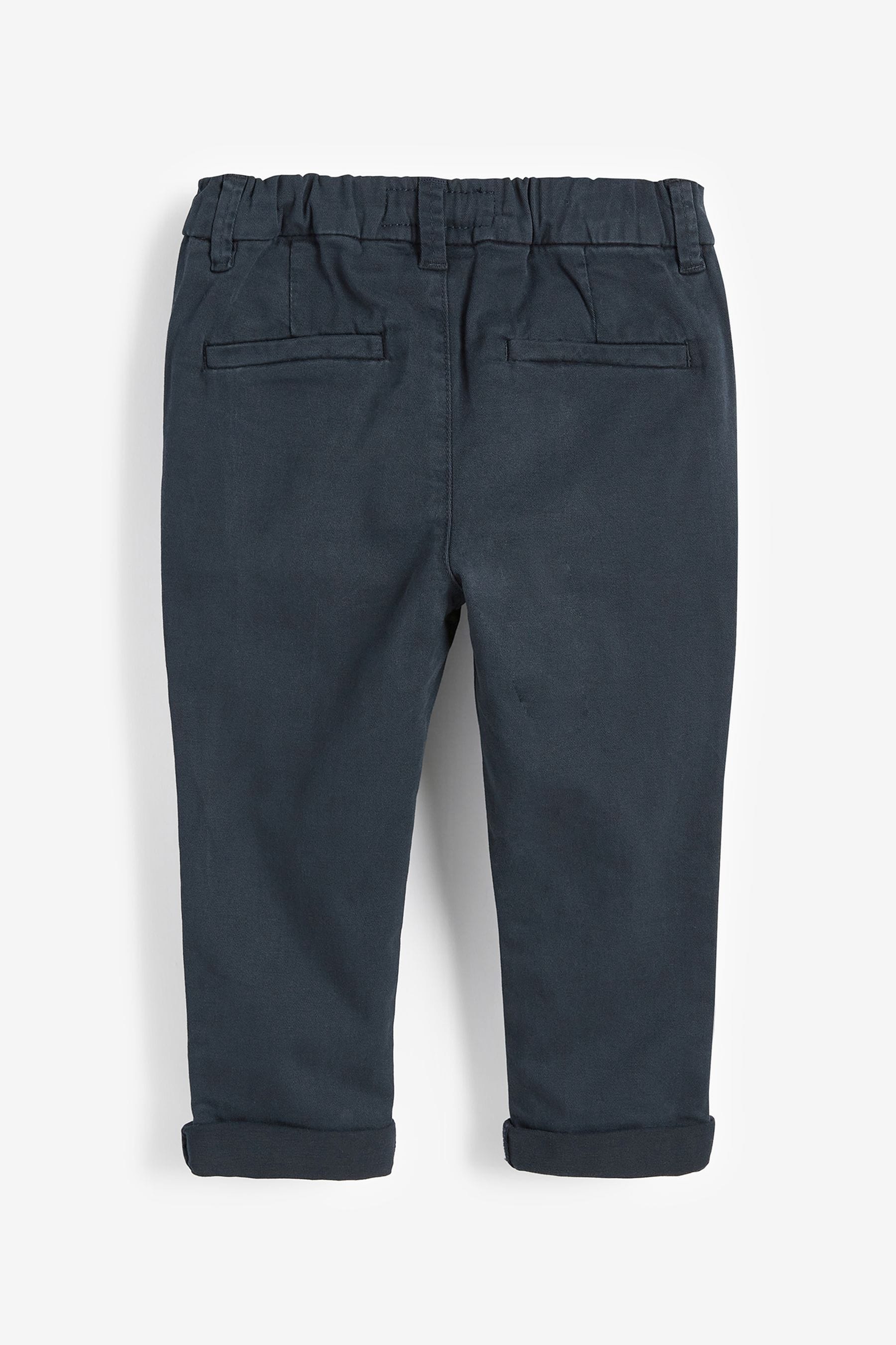 Navy Blue Stretch Chinos Trousers (3mths-7yrs)