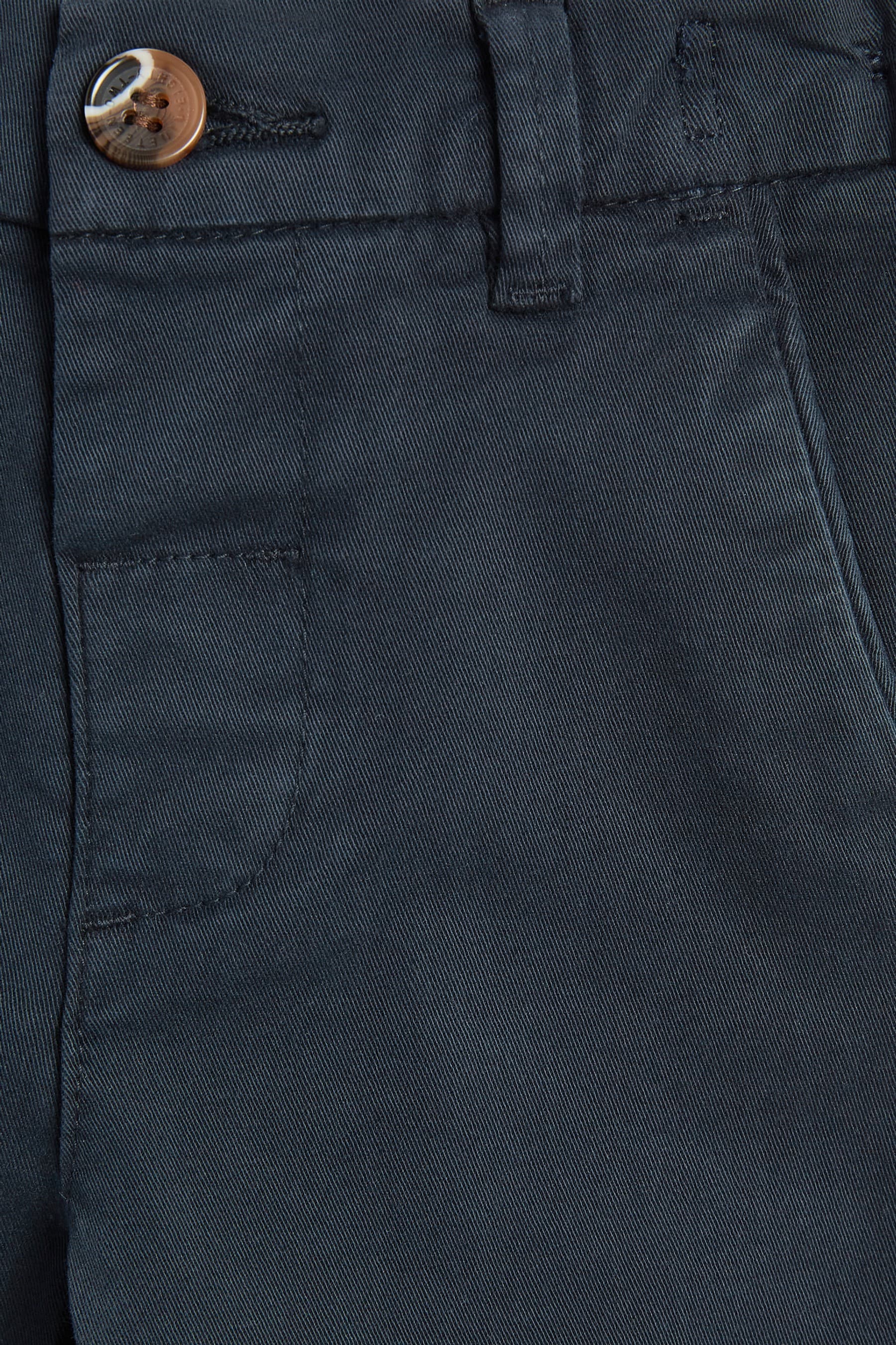 Navy Blue Stretch Chinos Trousers (3mths-7yrs)