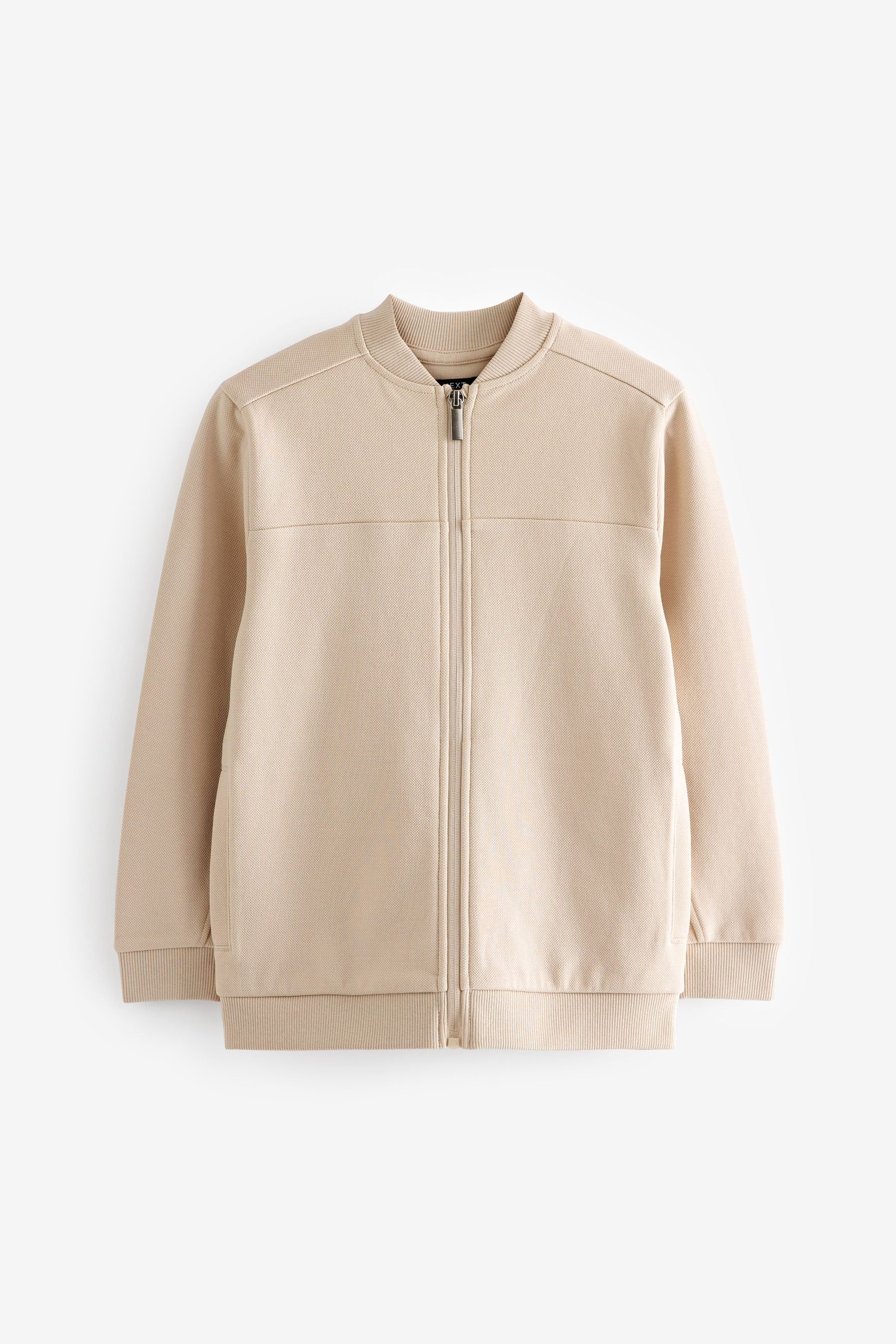 Cream Smart Bomber Jacket (3-16yrs)