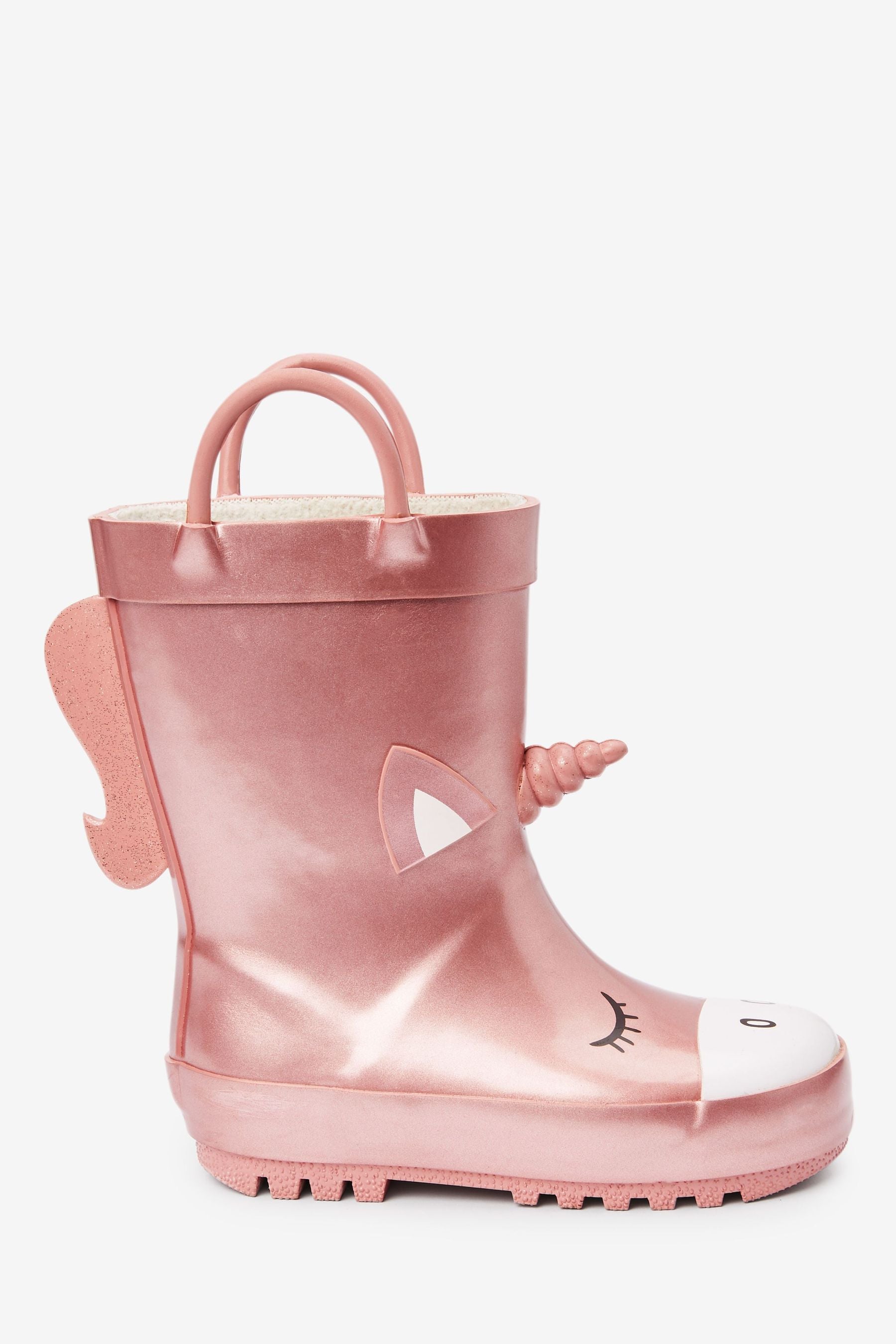 Pink Unicorn Handle Wellies