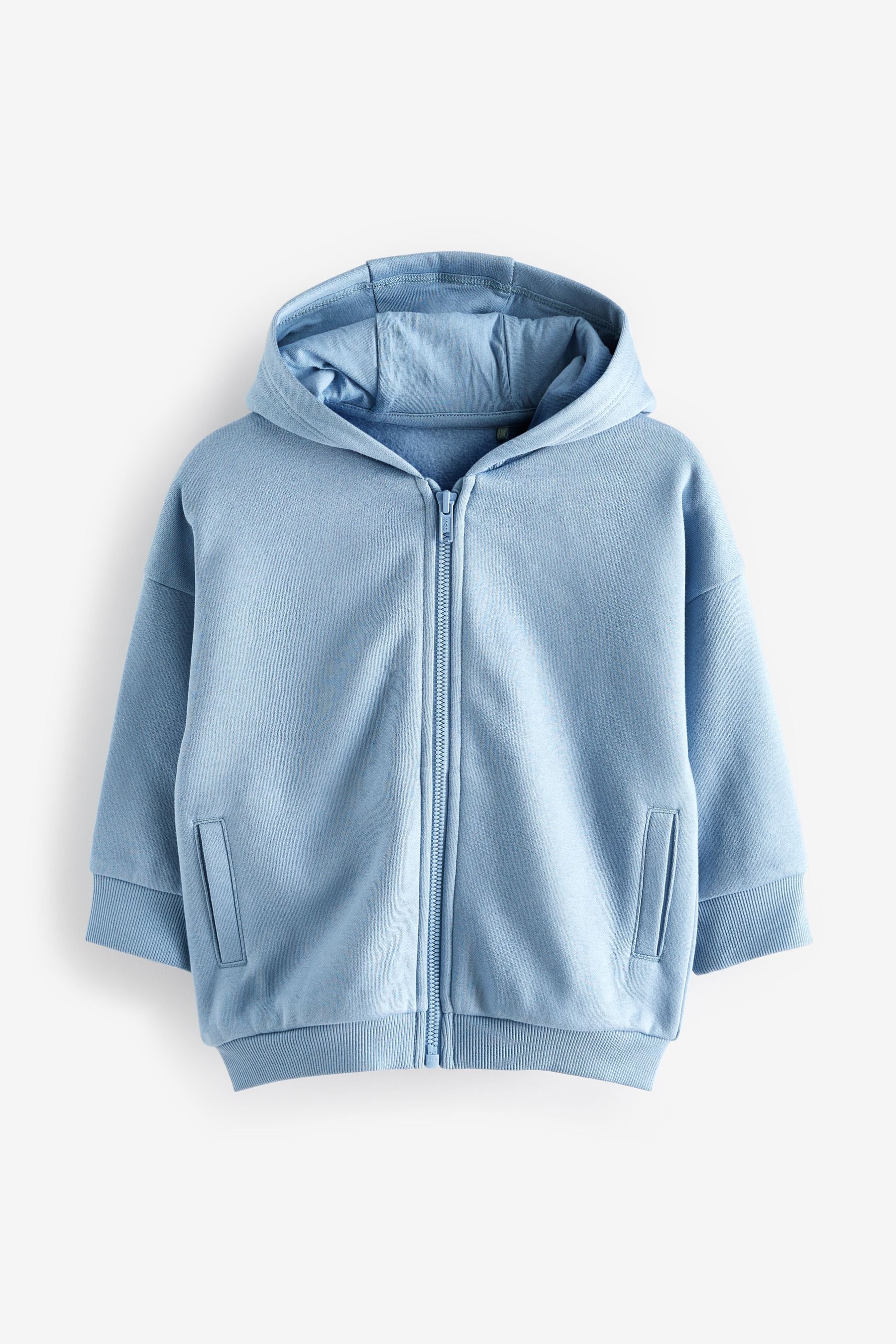 Blue Zip Through Hoodie (3mths-7yrs)