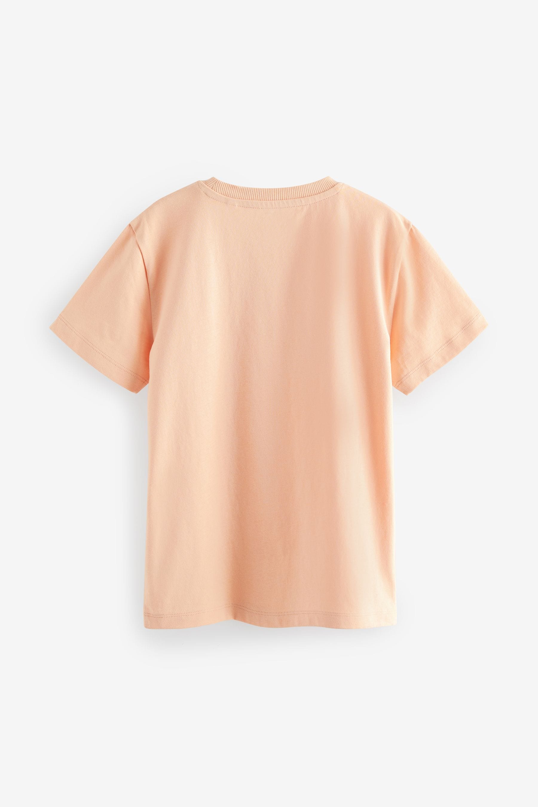 Orange Peach Cotton Short Sleeve T-Shirt (3-16yrs)