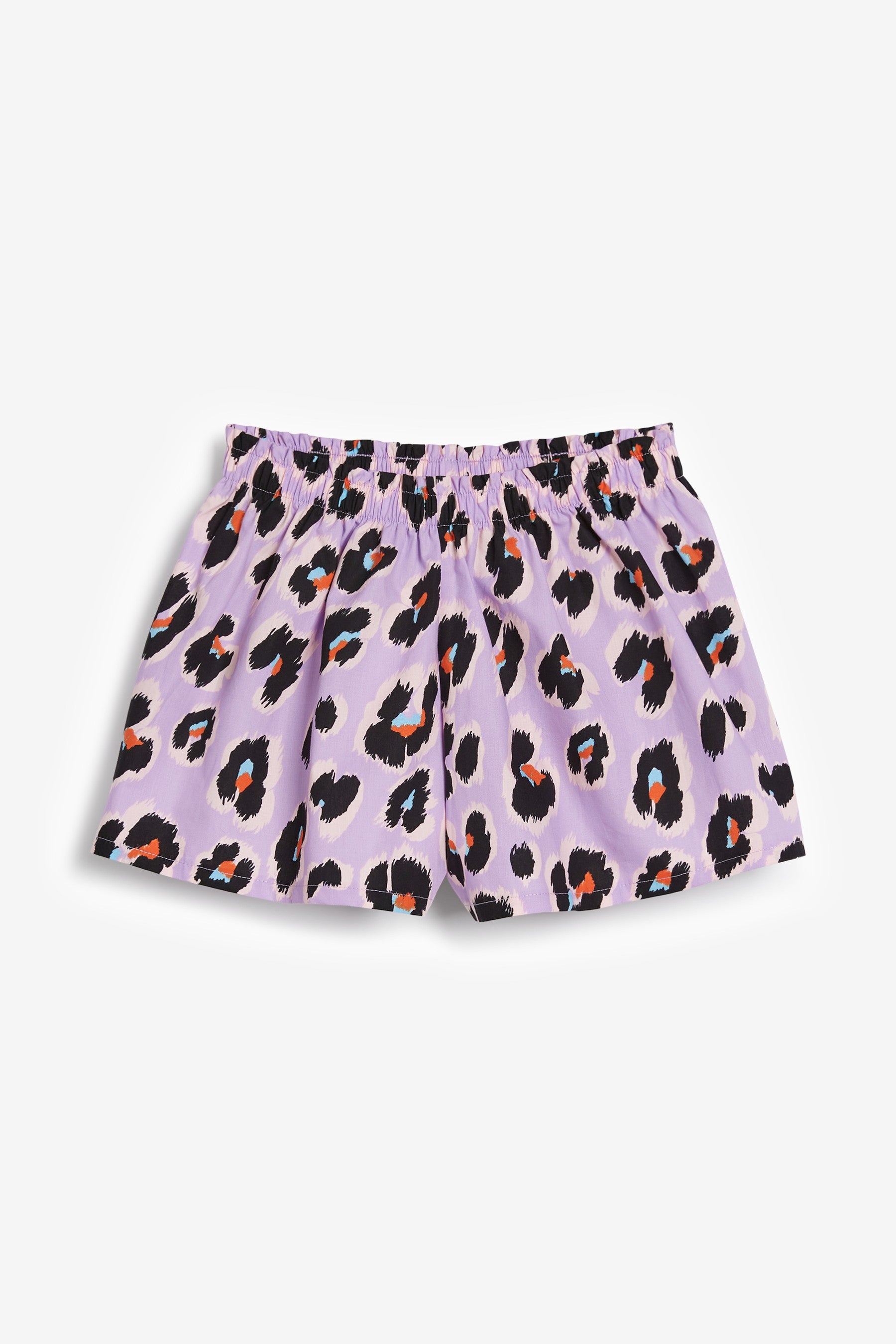 Monochrome Texture/Lilac 2 Pack Animal Woven Shorts With Jersey Top Pyjamas (3-16yrs)