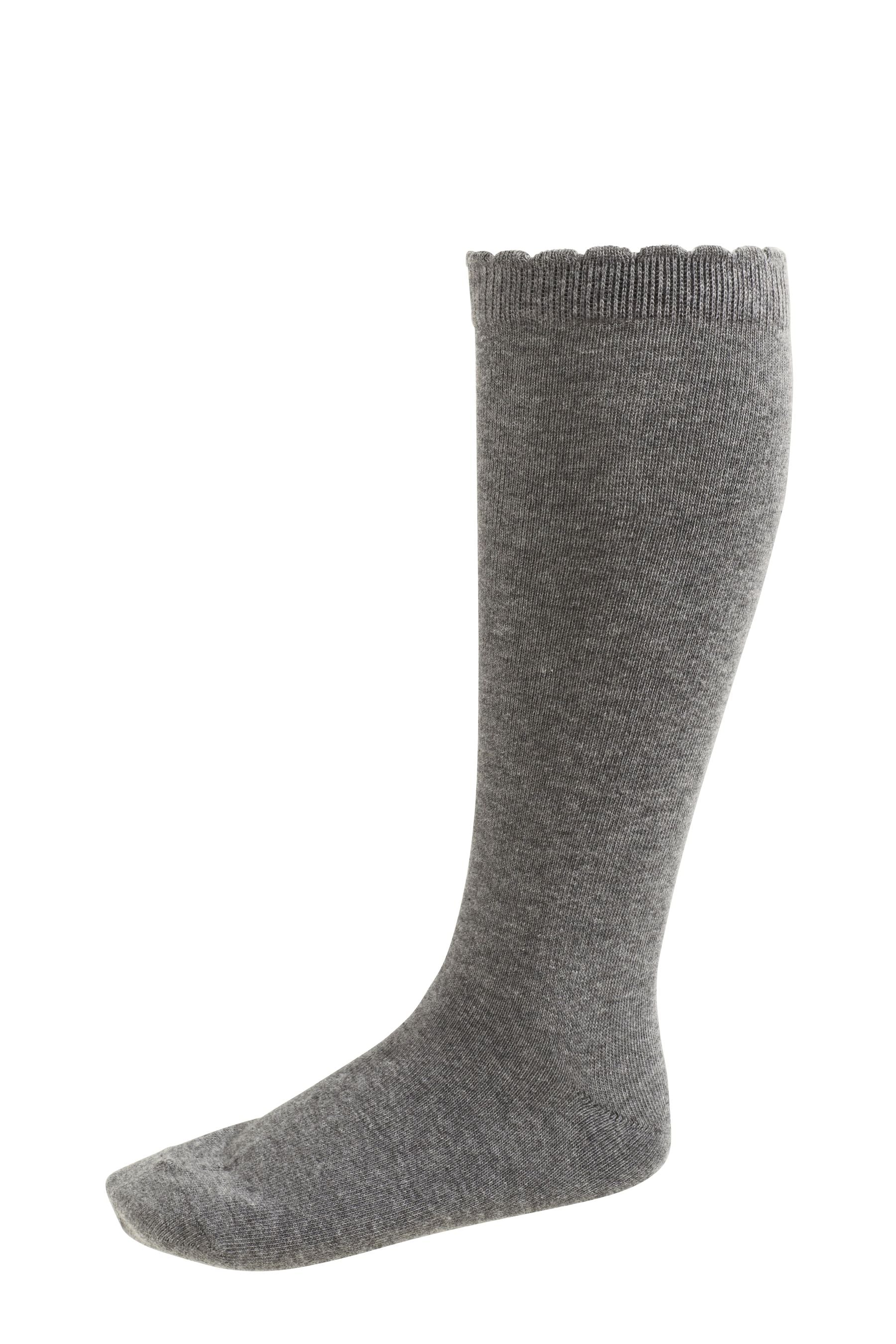 Grey Grey 3 Pack Cotton Rich Knee High School Socks