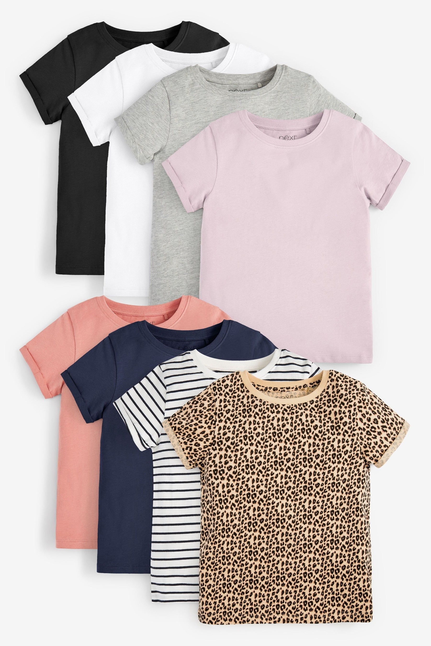 Multi 8 Pack T-Shirts (3-16yrs)