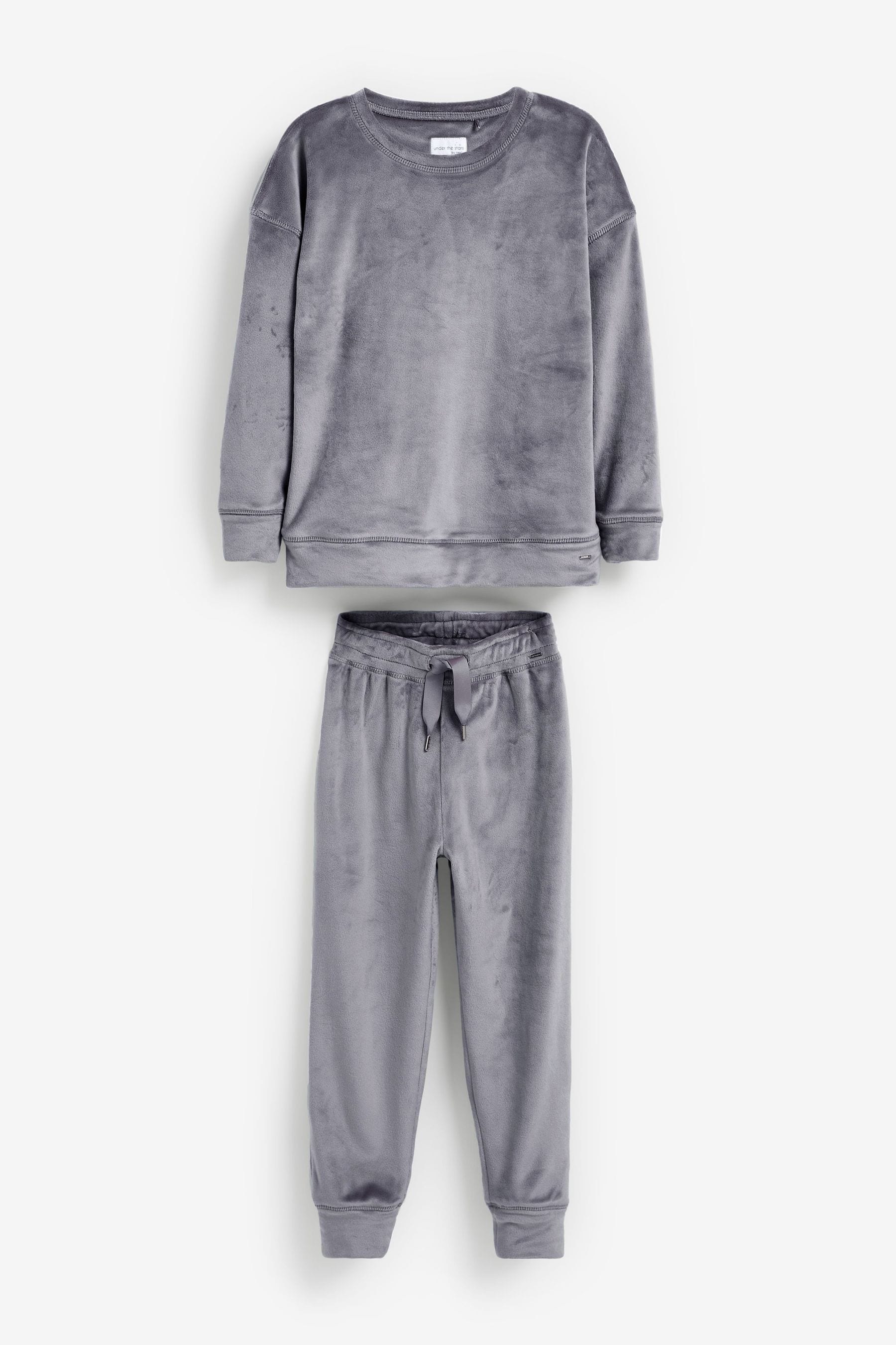 Grey Velour Lounge Set (3-16yrs)