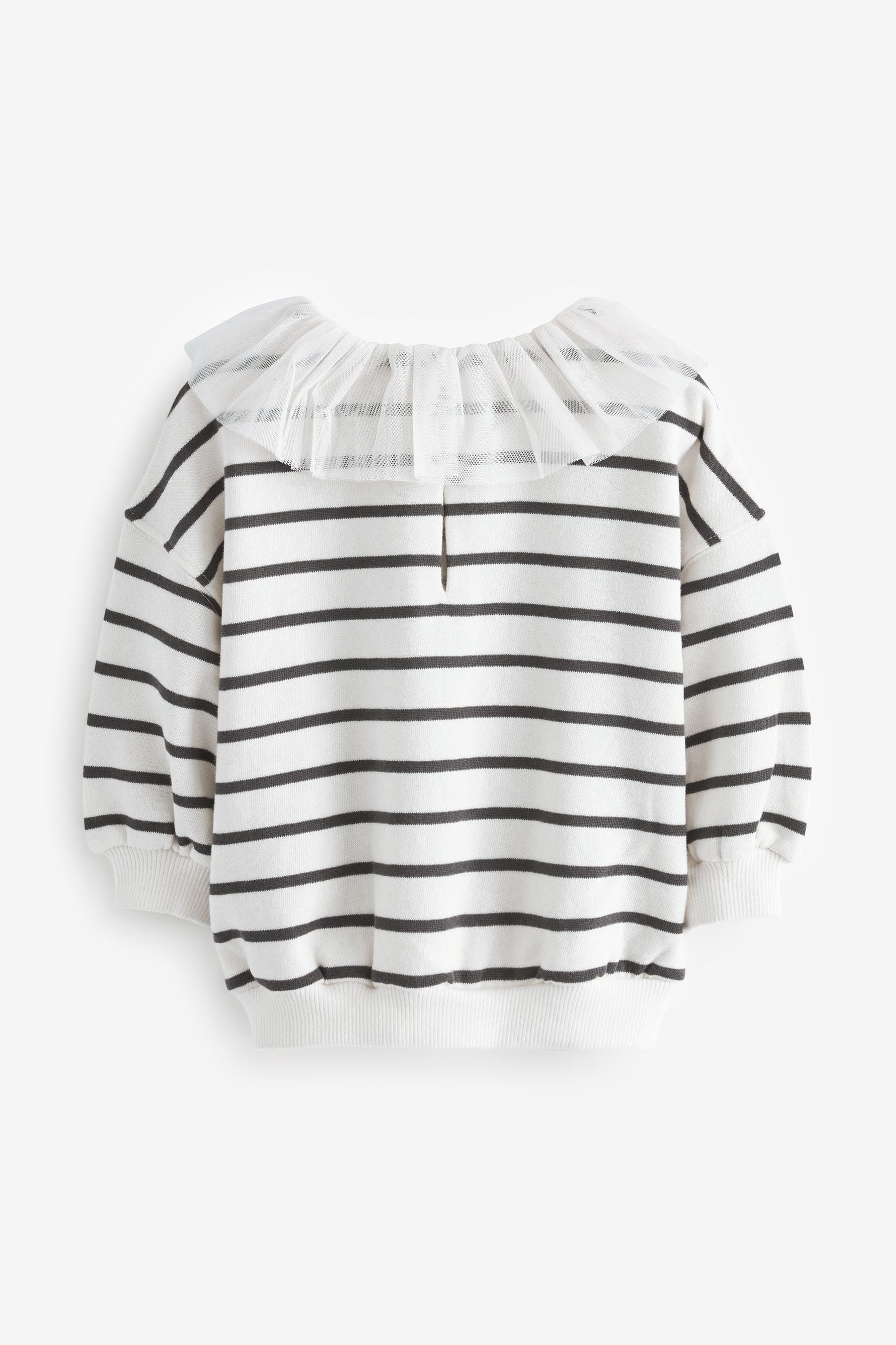 Black & White Collared Sweatshirt (3mths-7yrs)