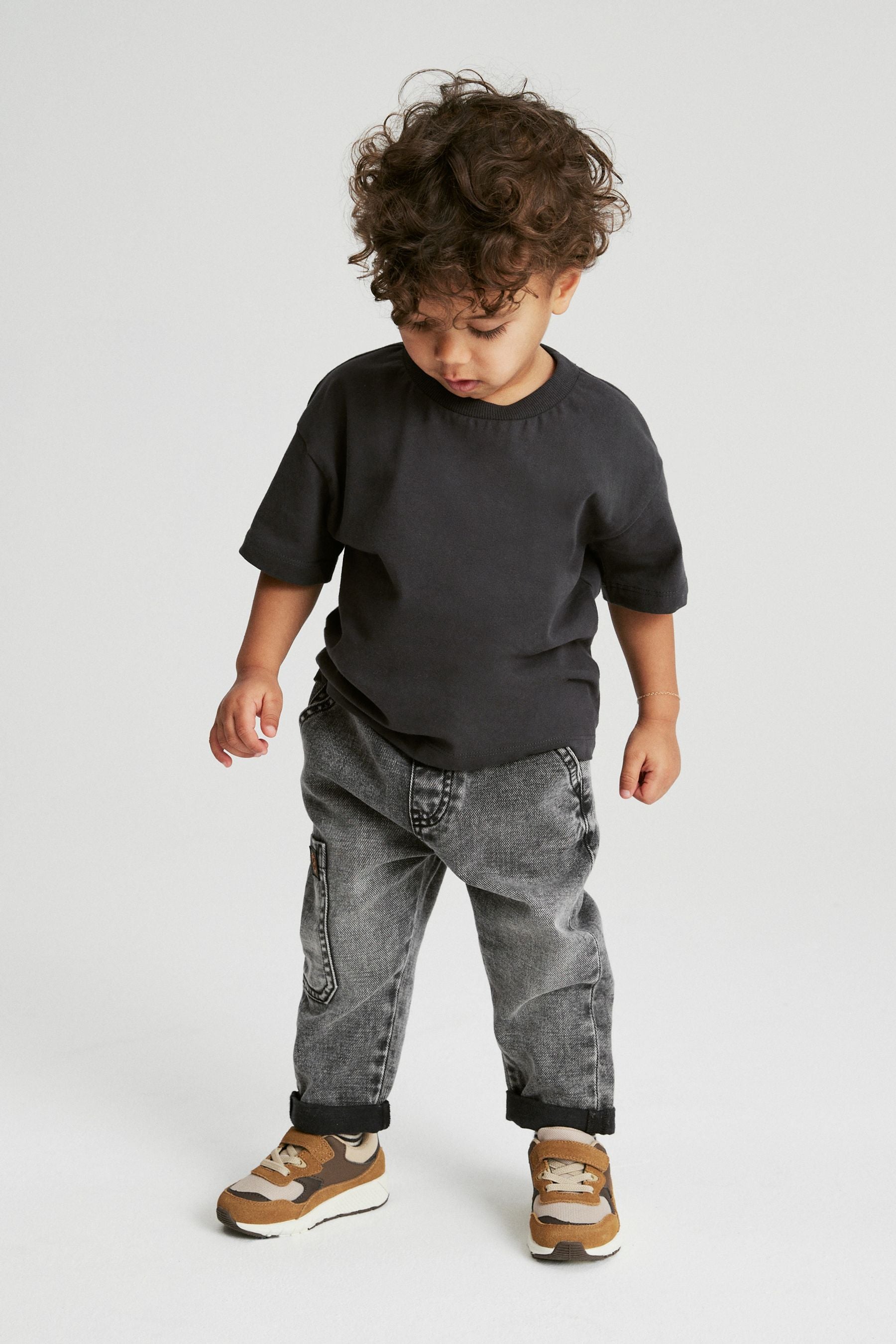 Grey Denim Utility Jeans (3mths-7yrs)